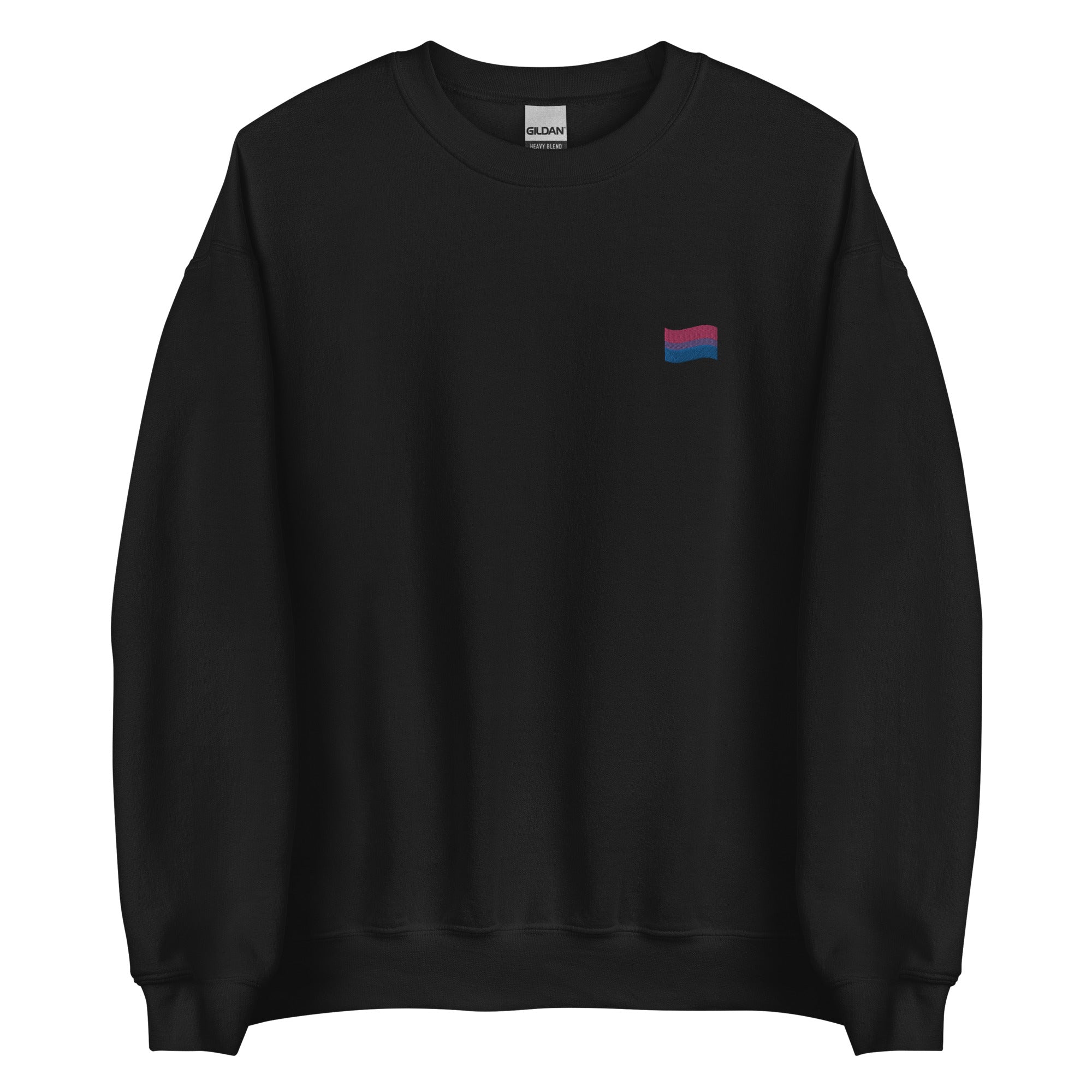 Sudadera unisex con bandera bisexual bordada