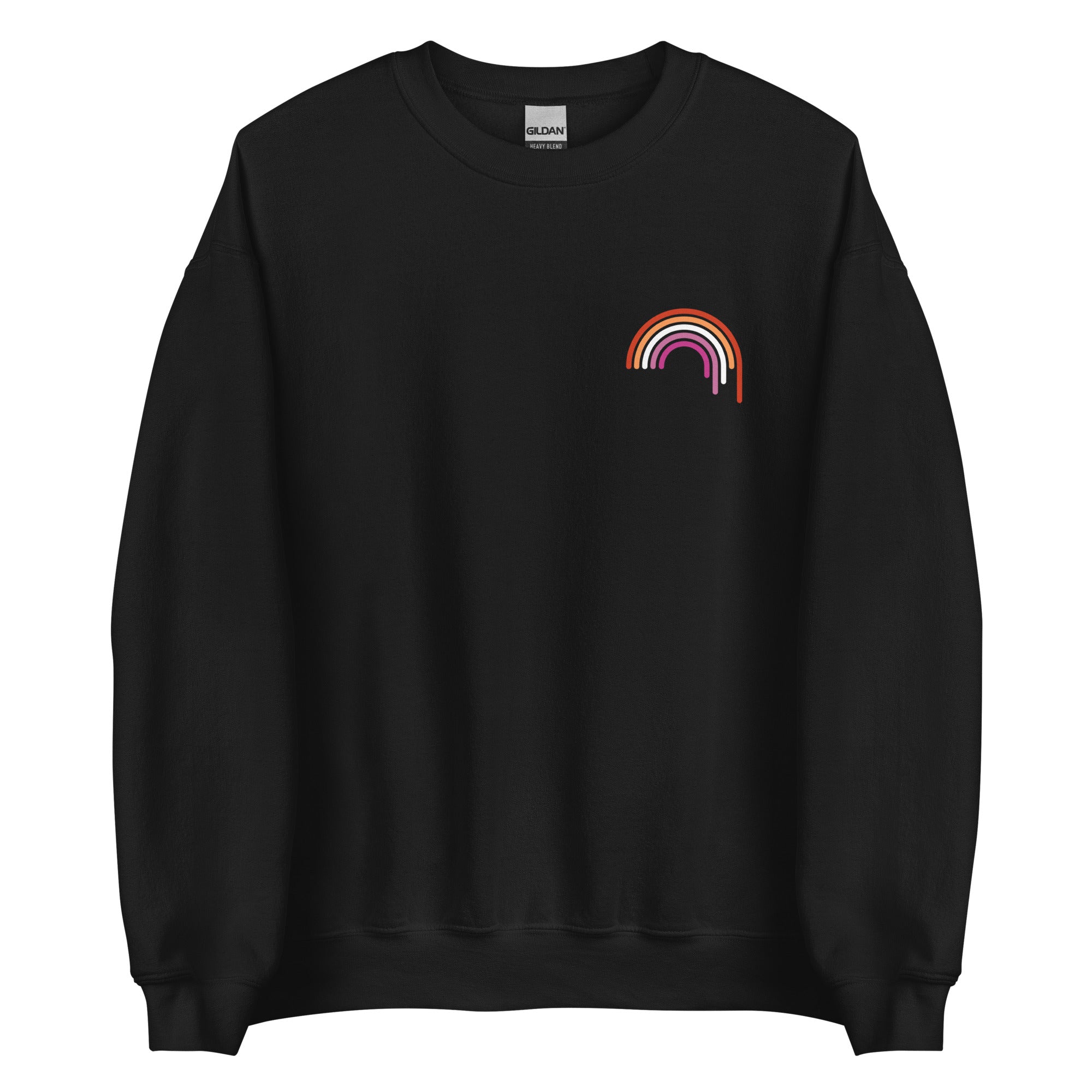 Sudadera unisex con estampado de arcoíris lésbico