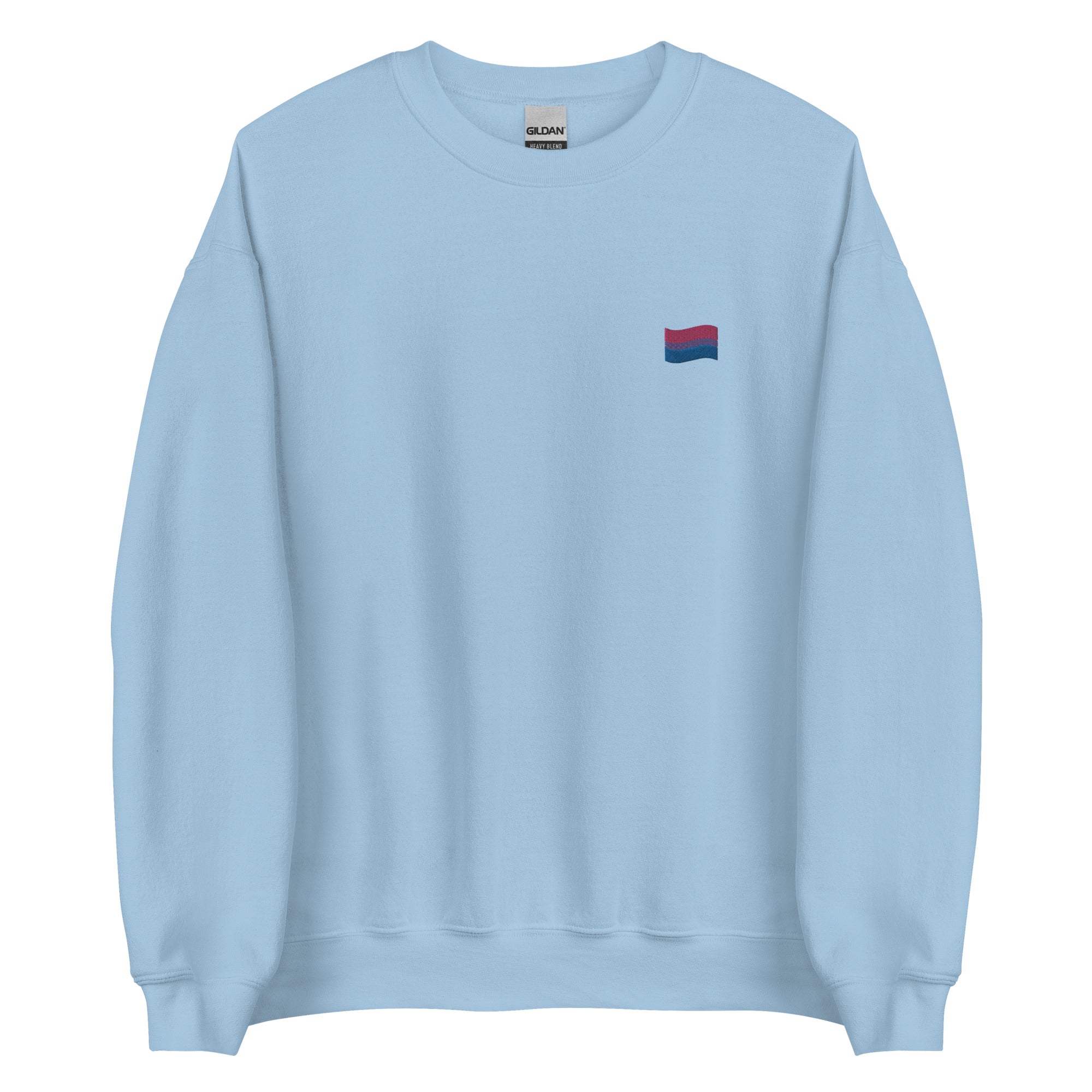 Sudadera unisex con bandera bisexual bordada