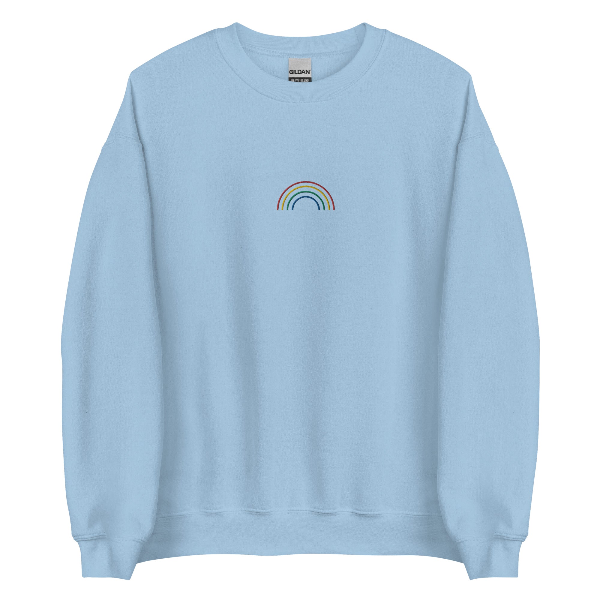Sudadera unisex bordada con arcoíris