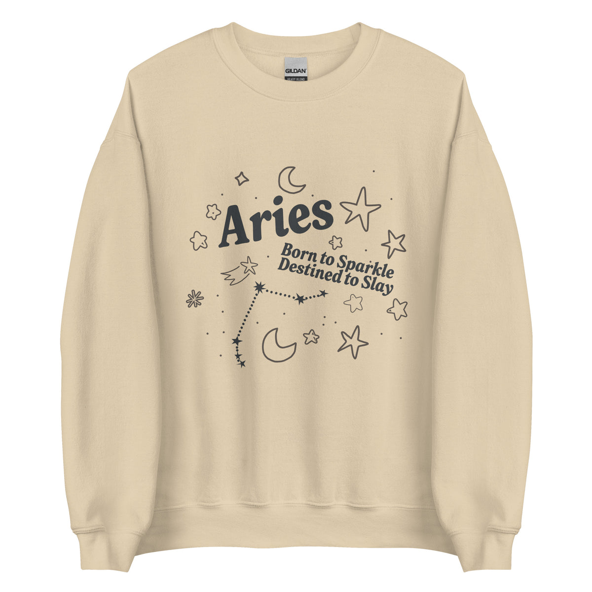 Aries Born to Sparkle Unisex Sweatshirt