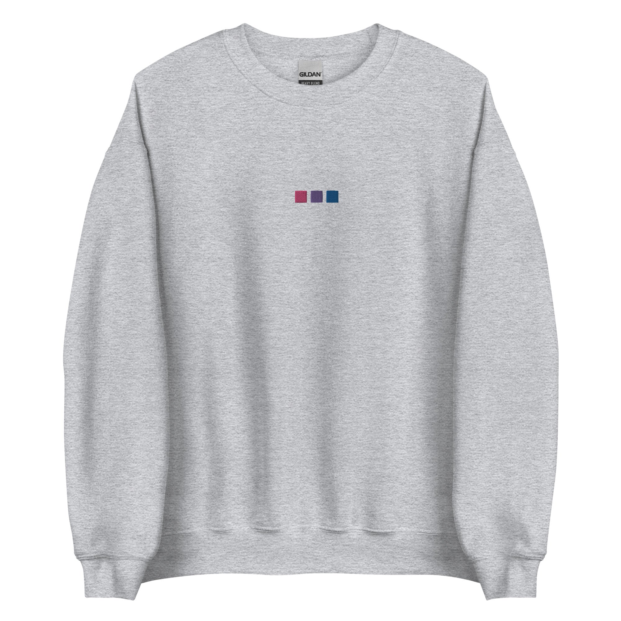 Sudadera unisex bordada con cuadrados bisexuales