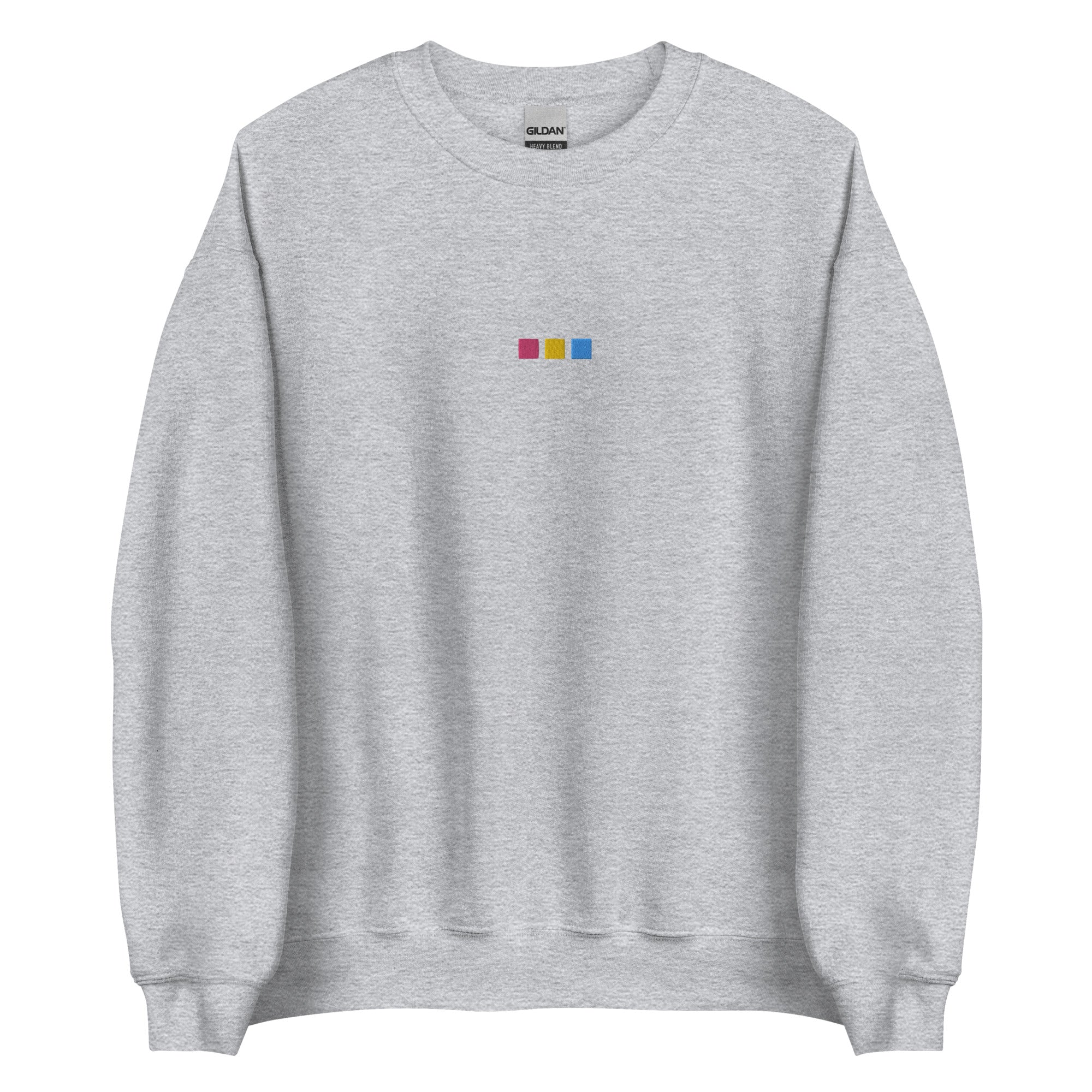 Sudadera unisex con bordado de cuadrados pansexuales