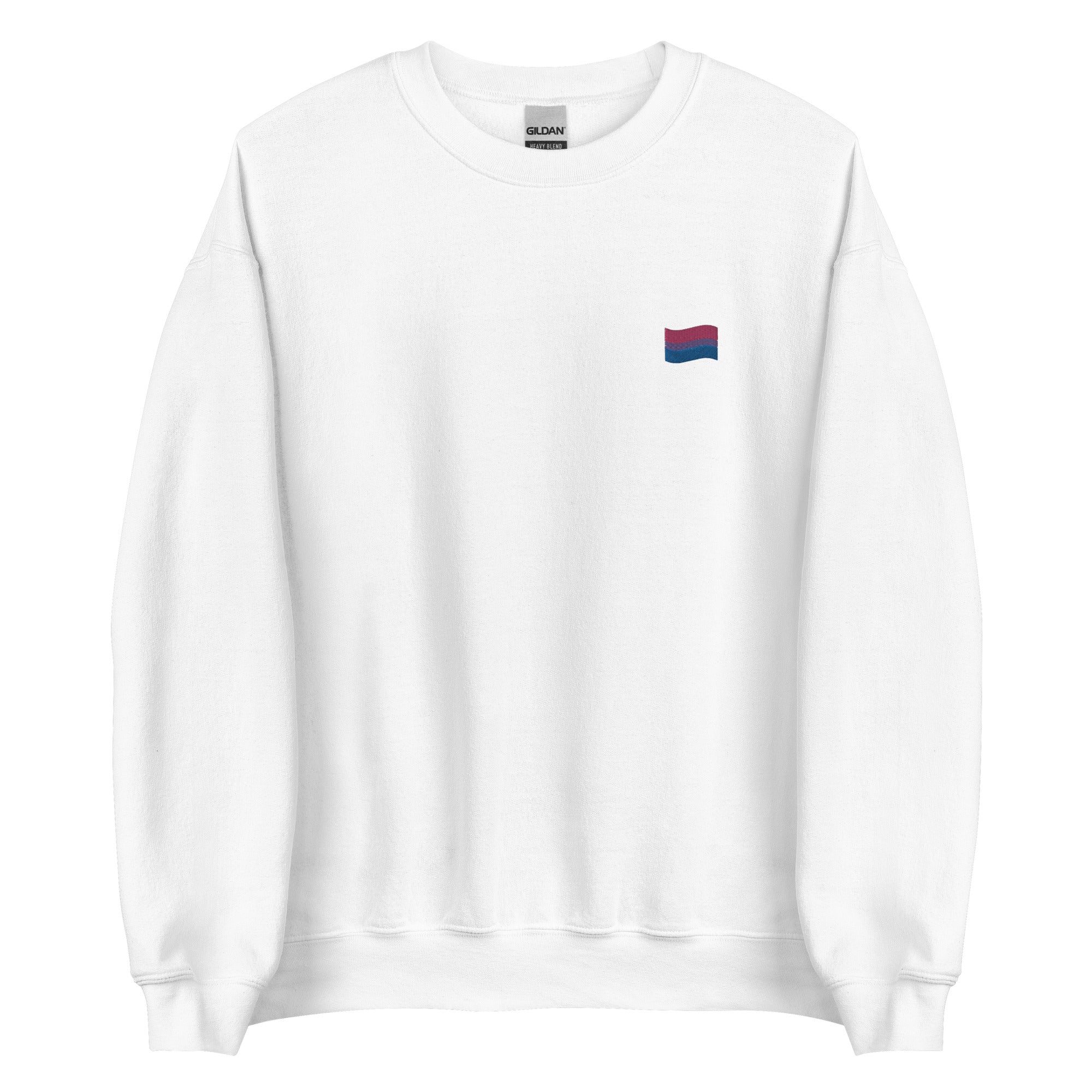Sudadera unisex con bandera bisexual bordada