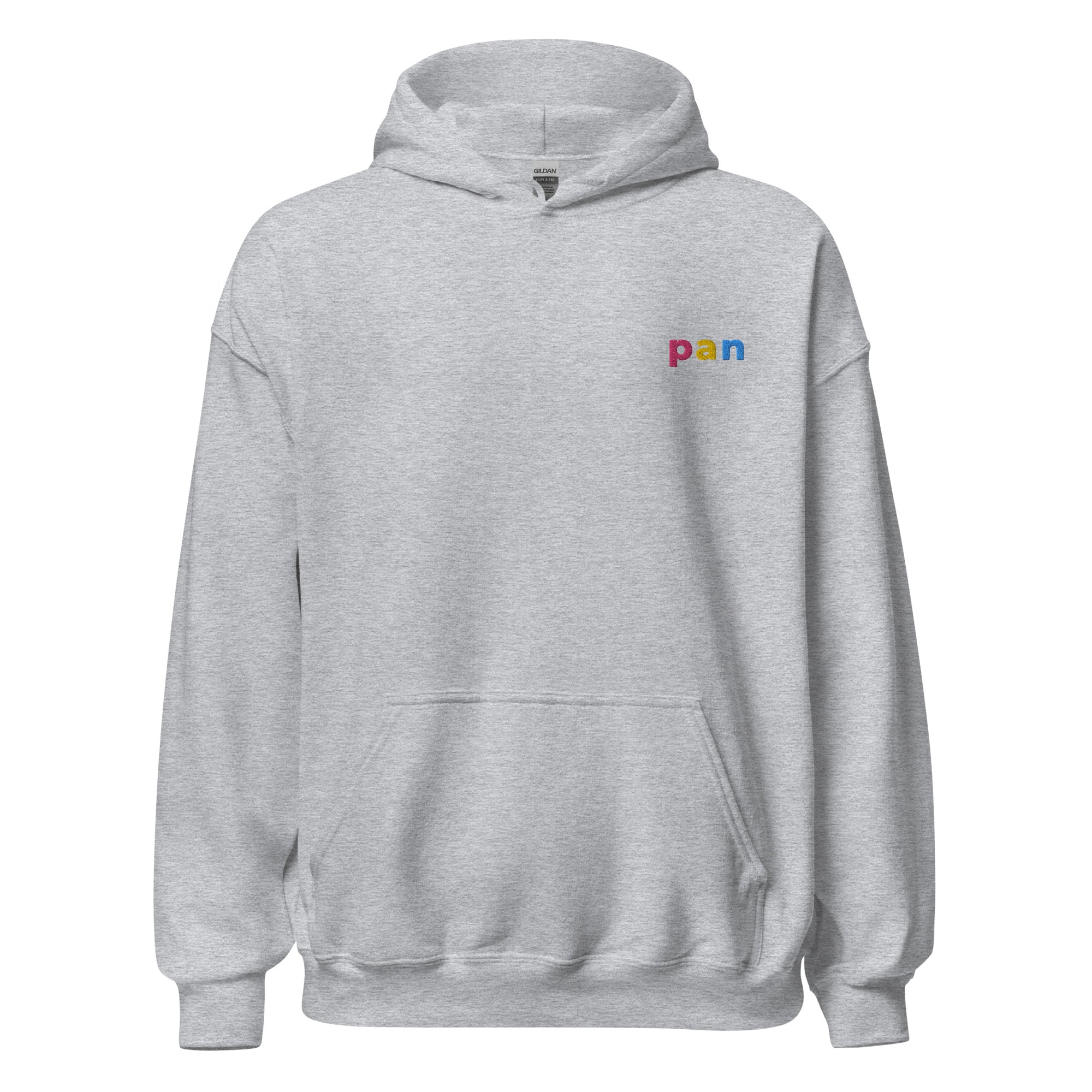 Sudadera unisex con capucha bordada Pan Pride