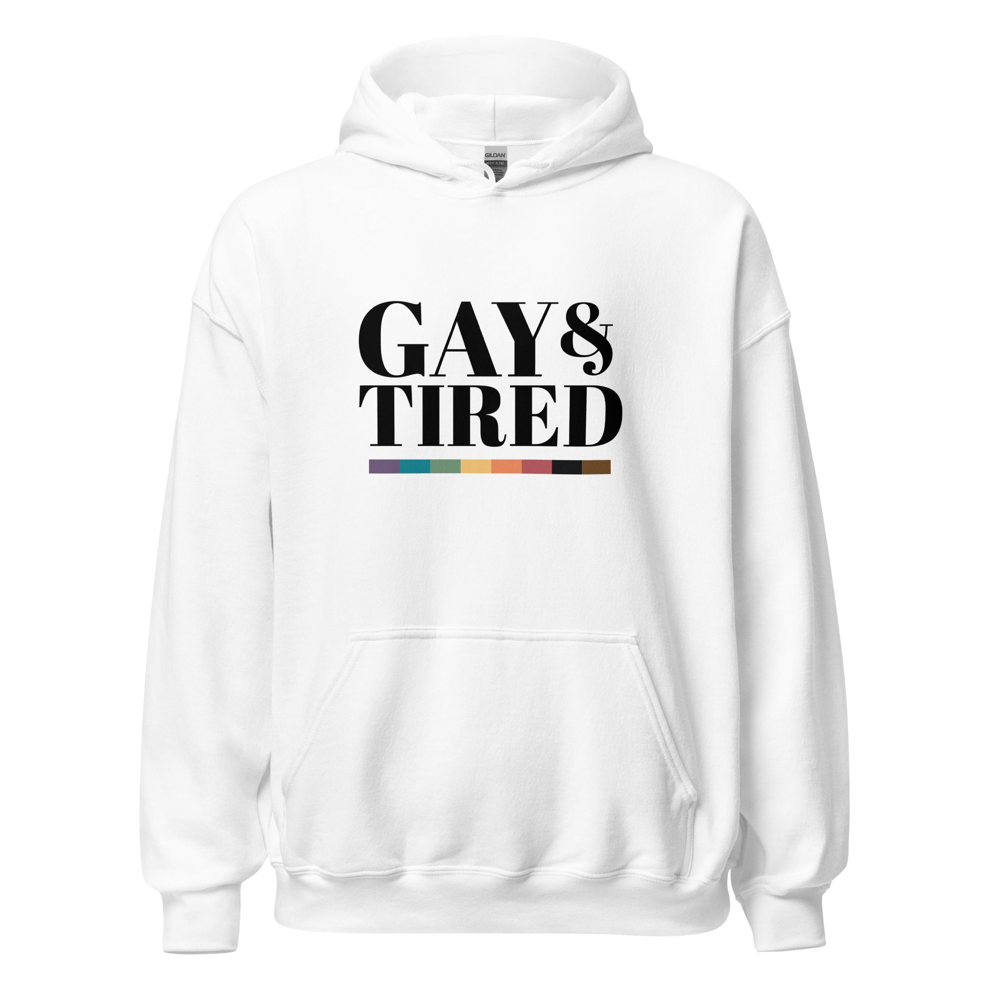 Sudadera unisex con capucha Gay and Tired