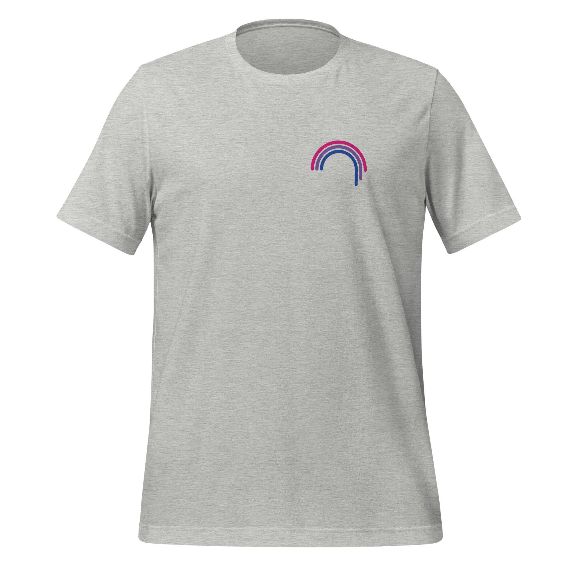 Camiseta unisex bisexual con goteo de arcoíris