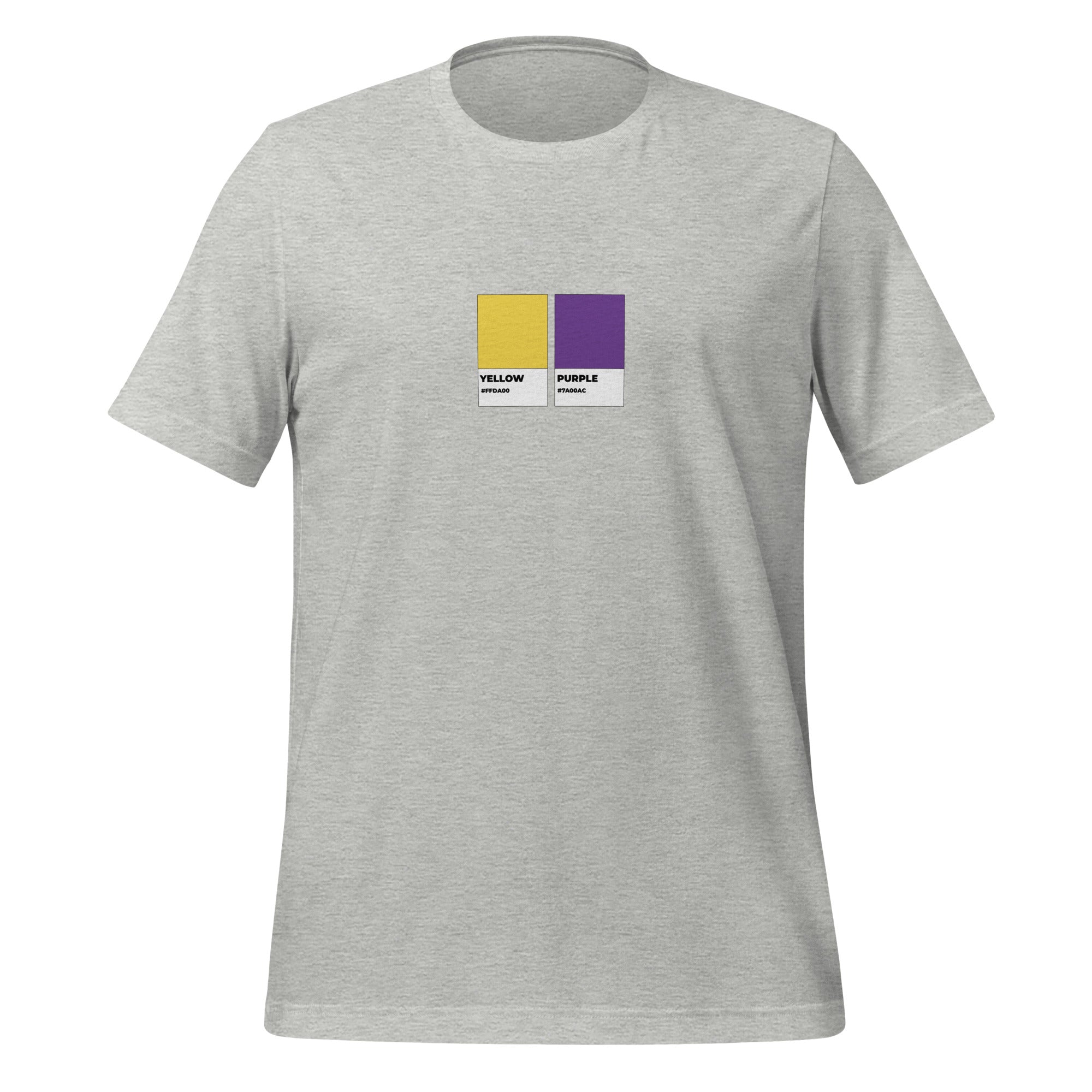Camiseta unisex con muestras de colores intersexuales