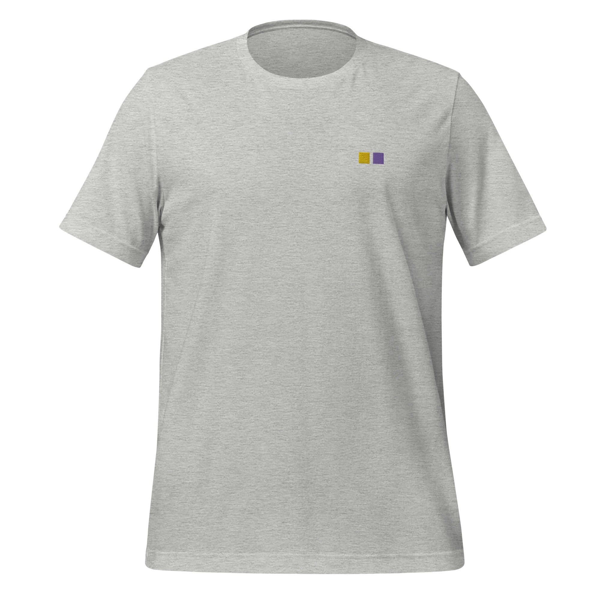 Camiseta unisex con bordado de cuadrados intersexuales