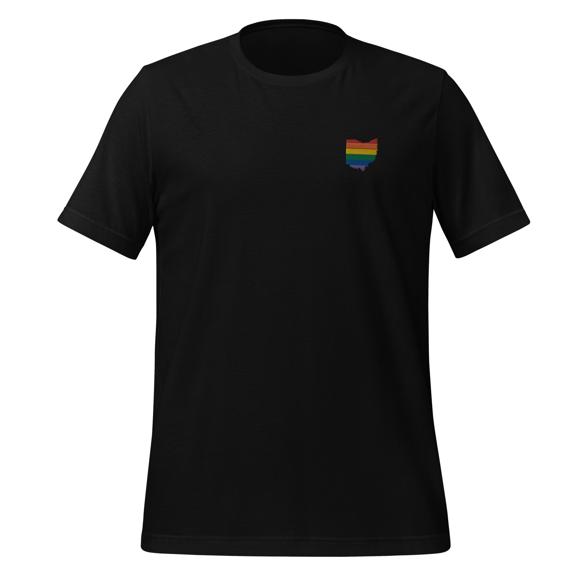 Camiseta unisex bordada con arcoíris de Ohio