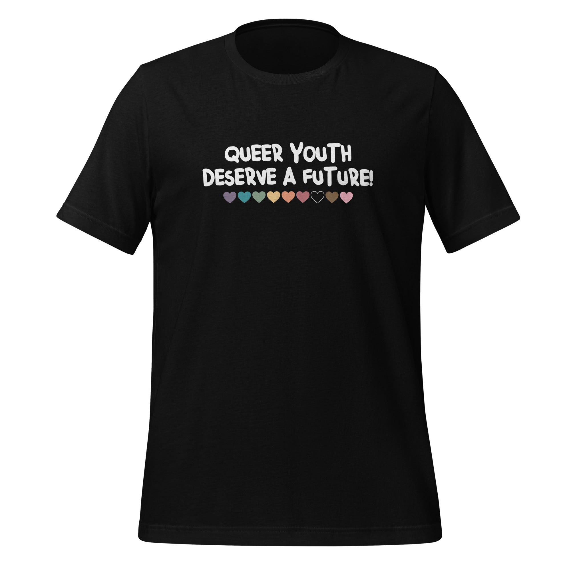 Camiseta unisex "La juventud queer merece un futuro"