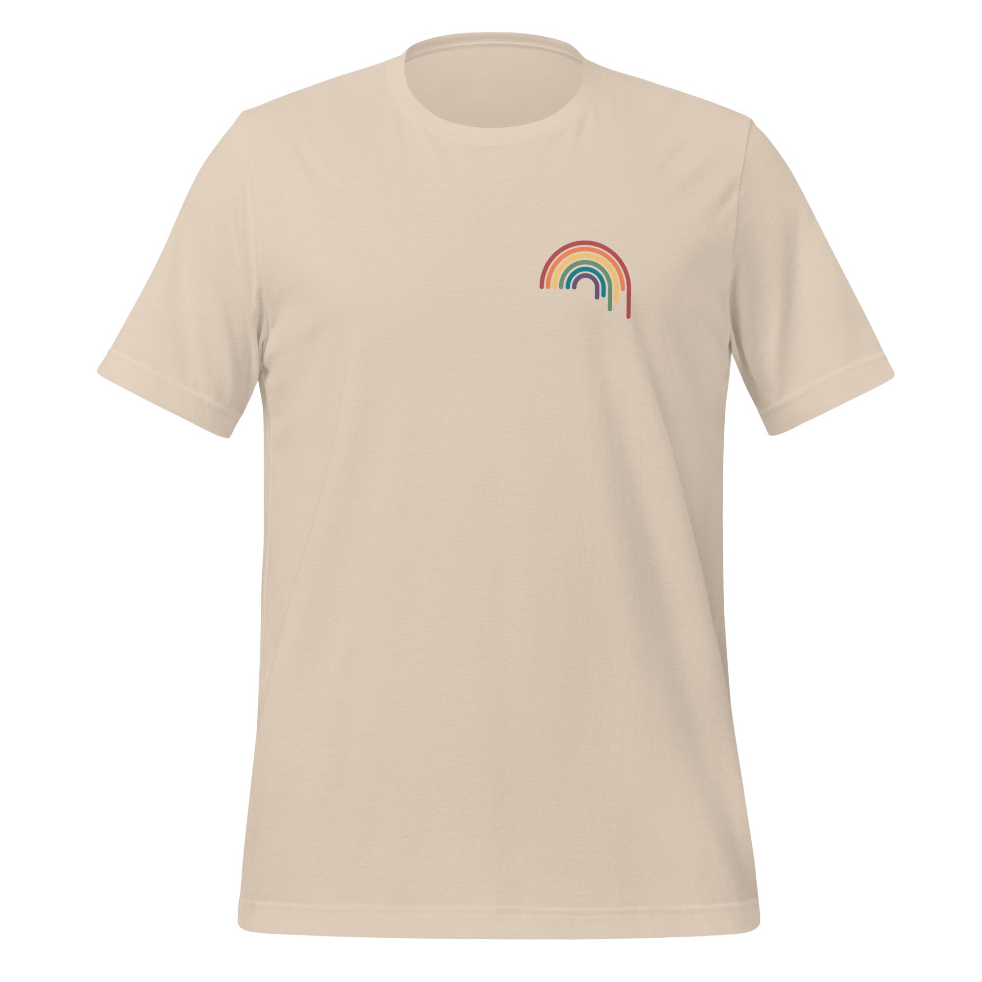 Camiseta unisex con goteo de arcoíris