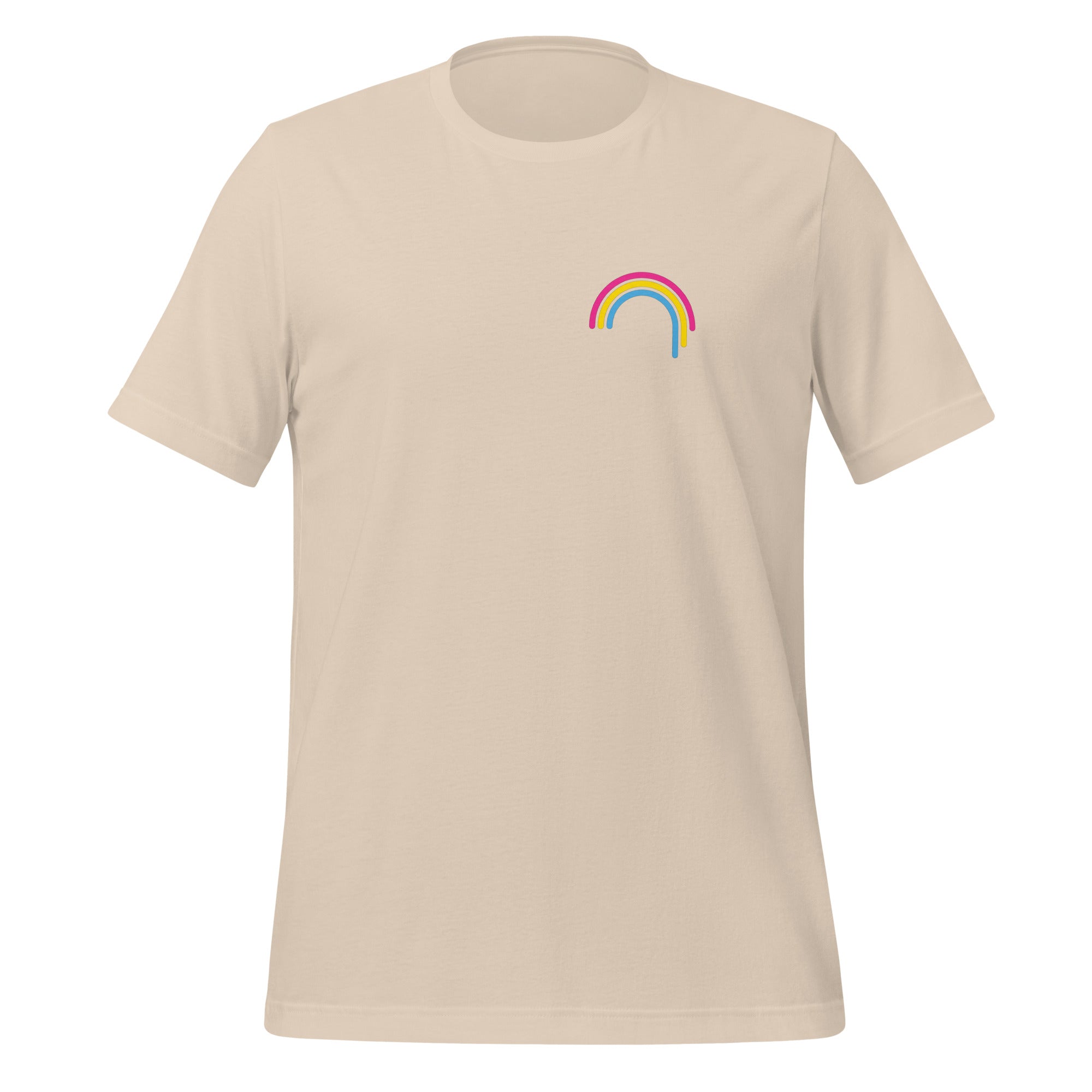 Camiseta unisex con goteo de arcoíris pansexual