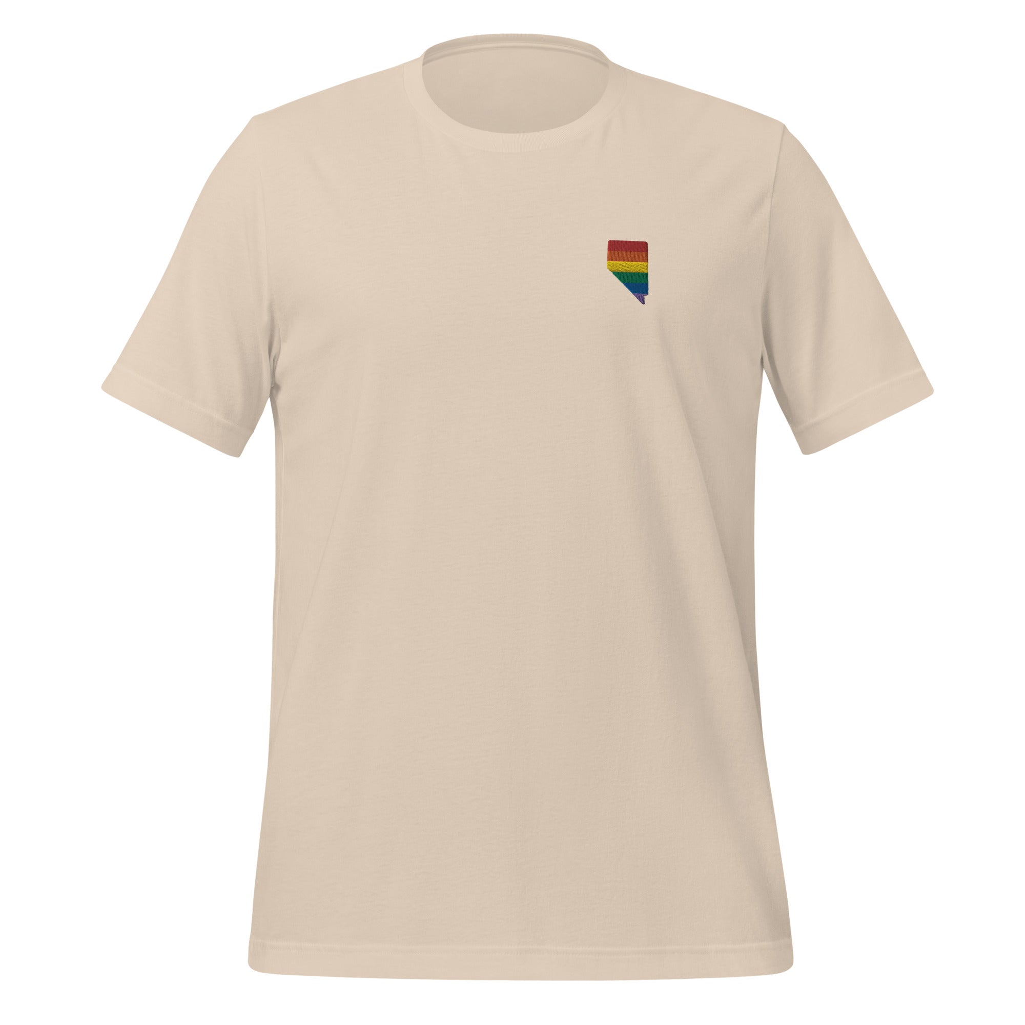 Camiseta unisex con bordado del arcoíris de Nevada