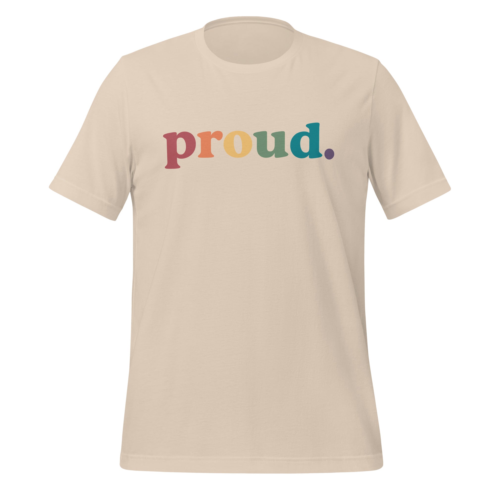 Camiseta unisex orgullosa del arcoíris