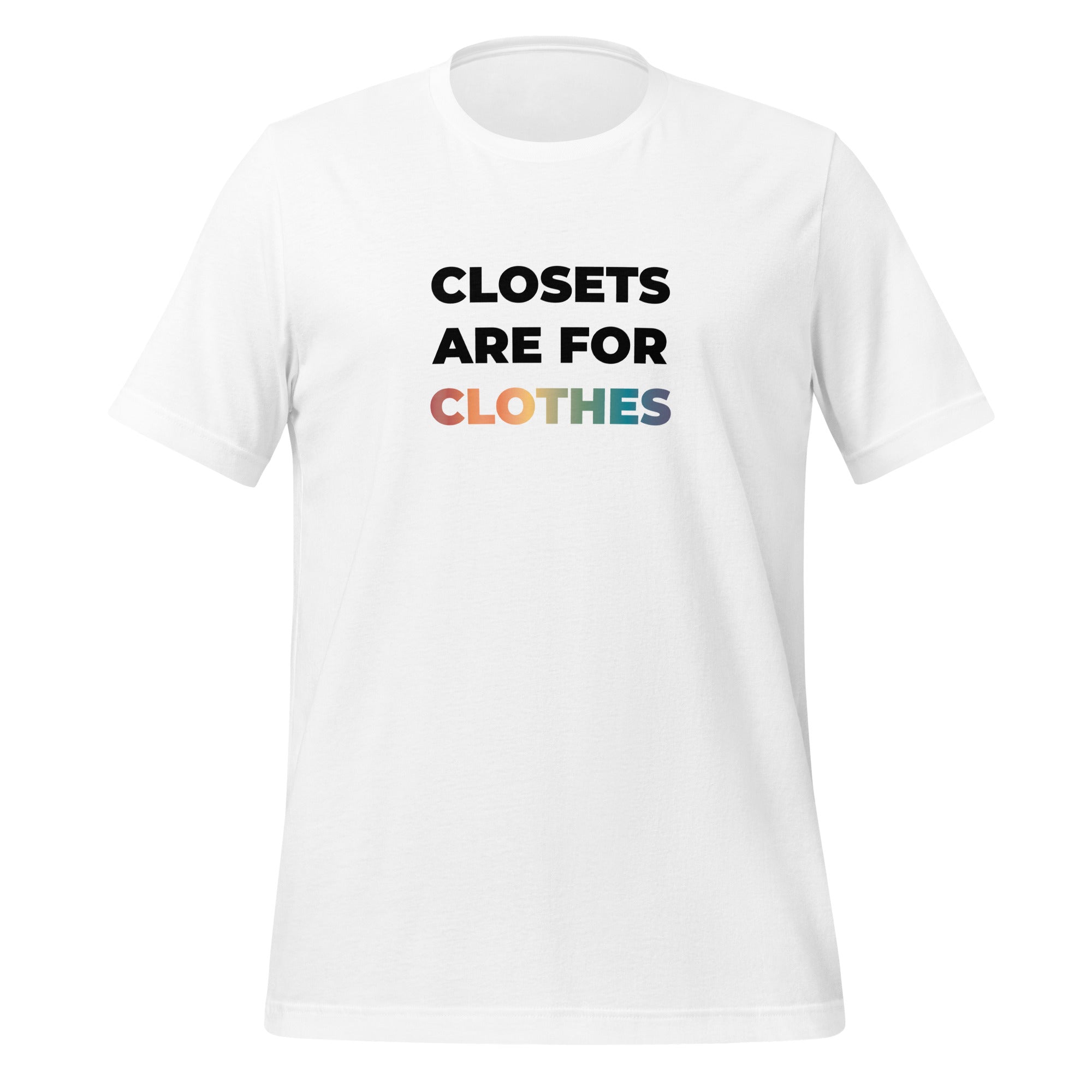 Camiseta unisex más cercana a la ropa