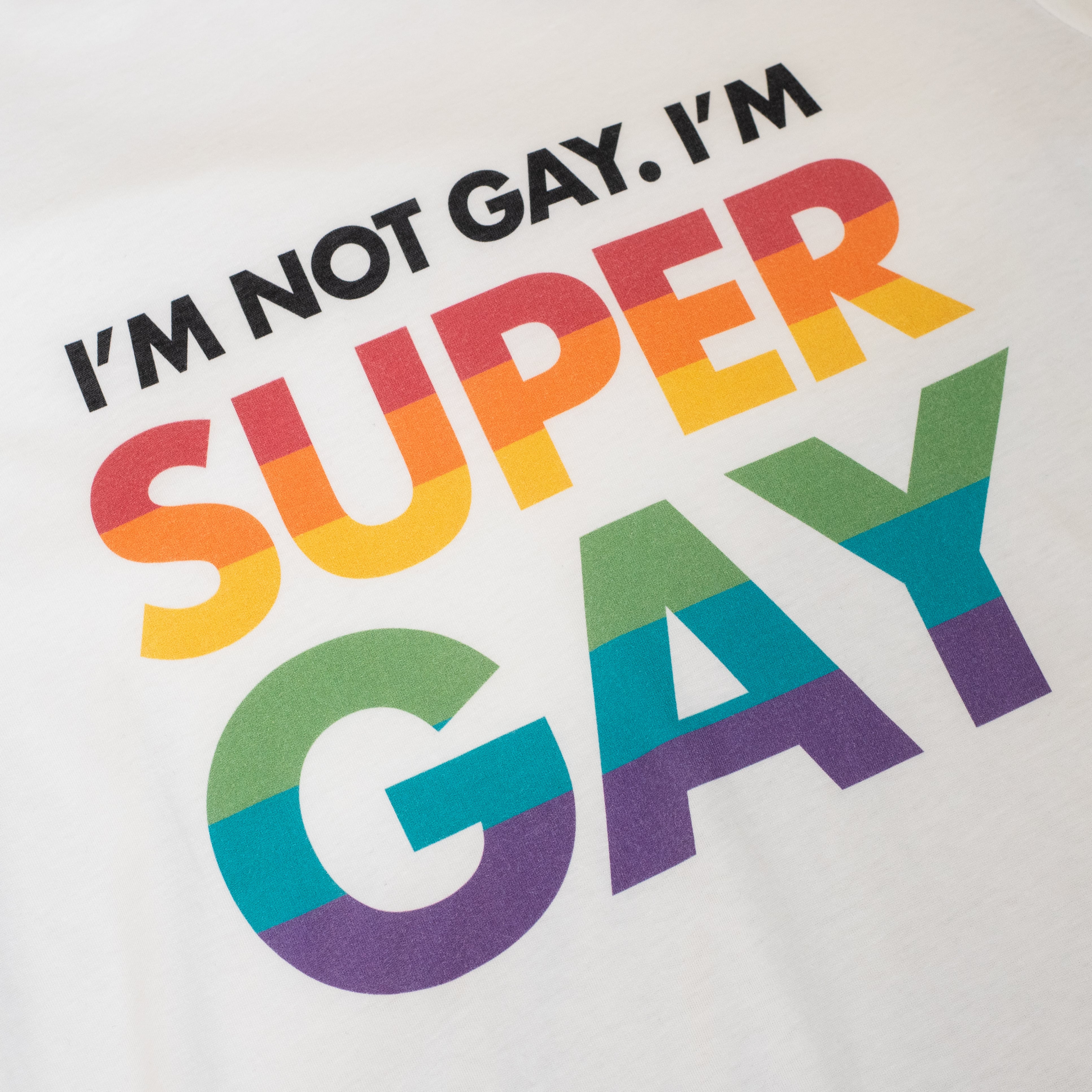 Camiseta unisex No soy gay, soy súper gay