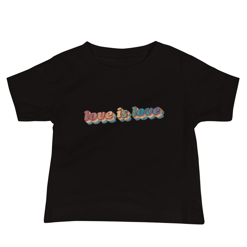 Camiseta retro para bebé "El amor es amor"
