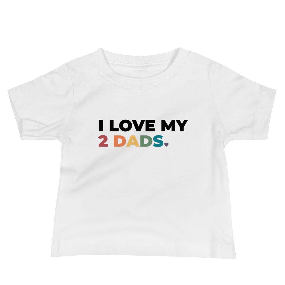 Camiseta de bebé "Amo a mis dos papás"
