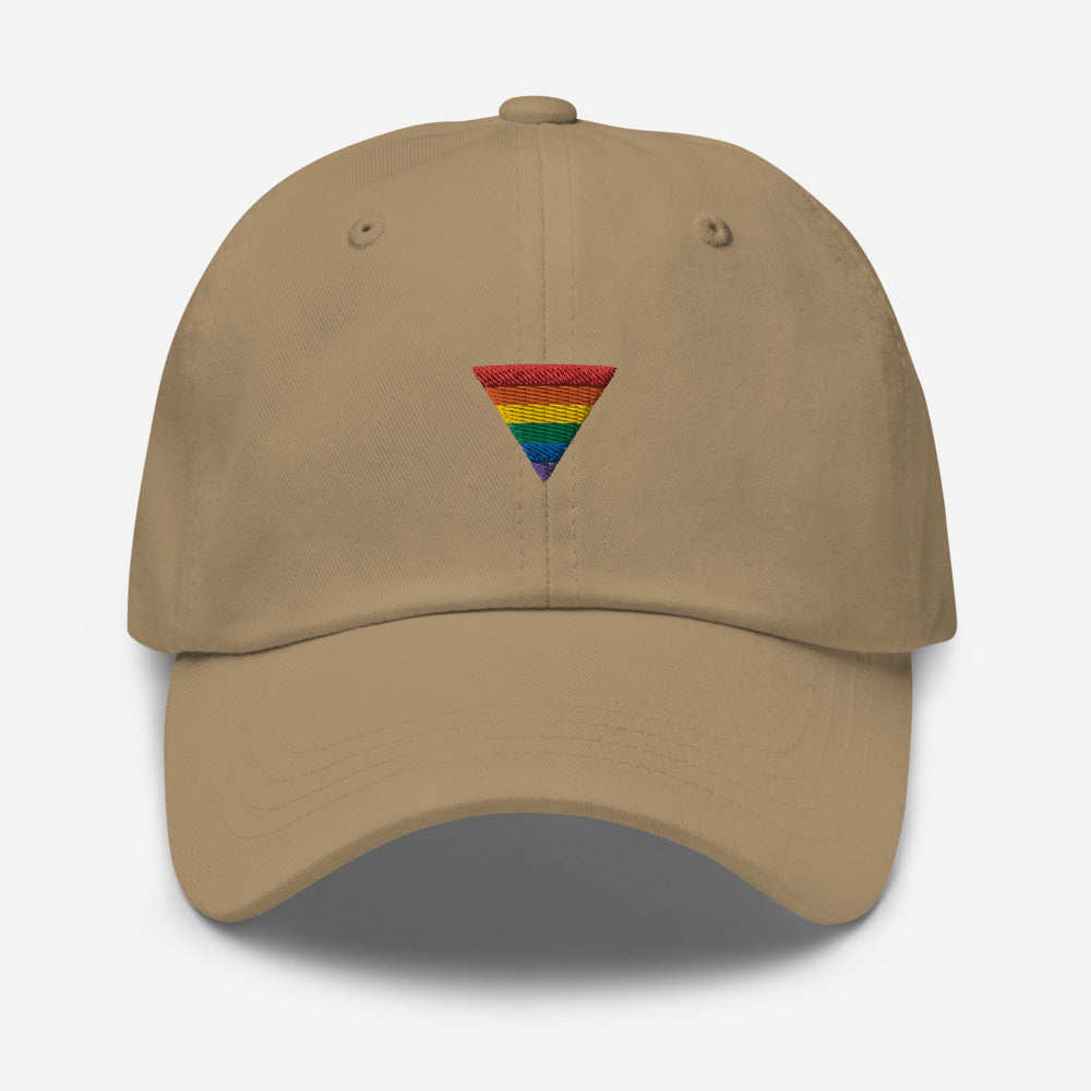 Sombrero triangular arcoíris