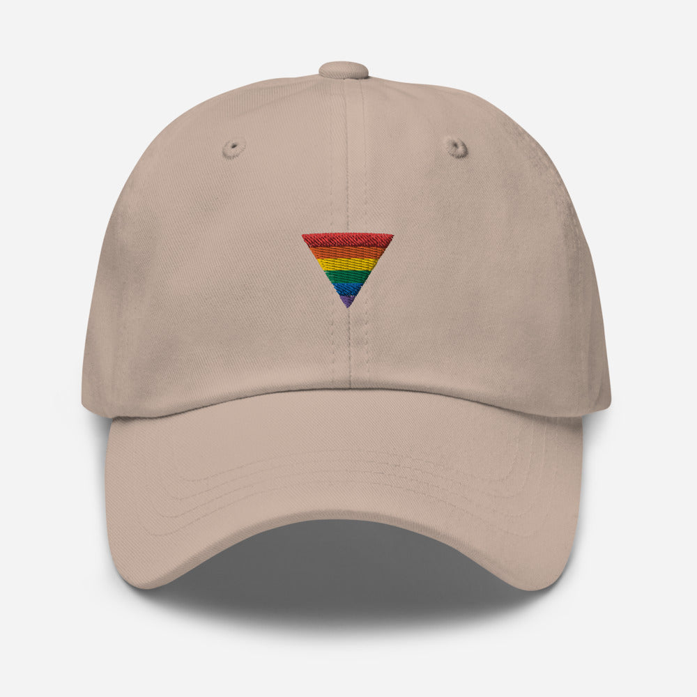 Sombrero triangular arcoíris