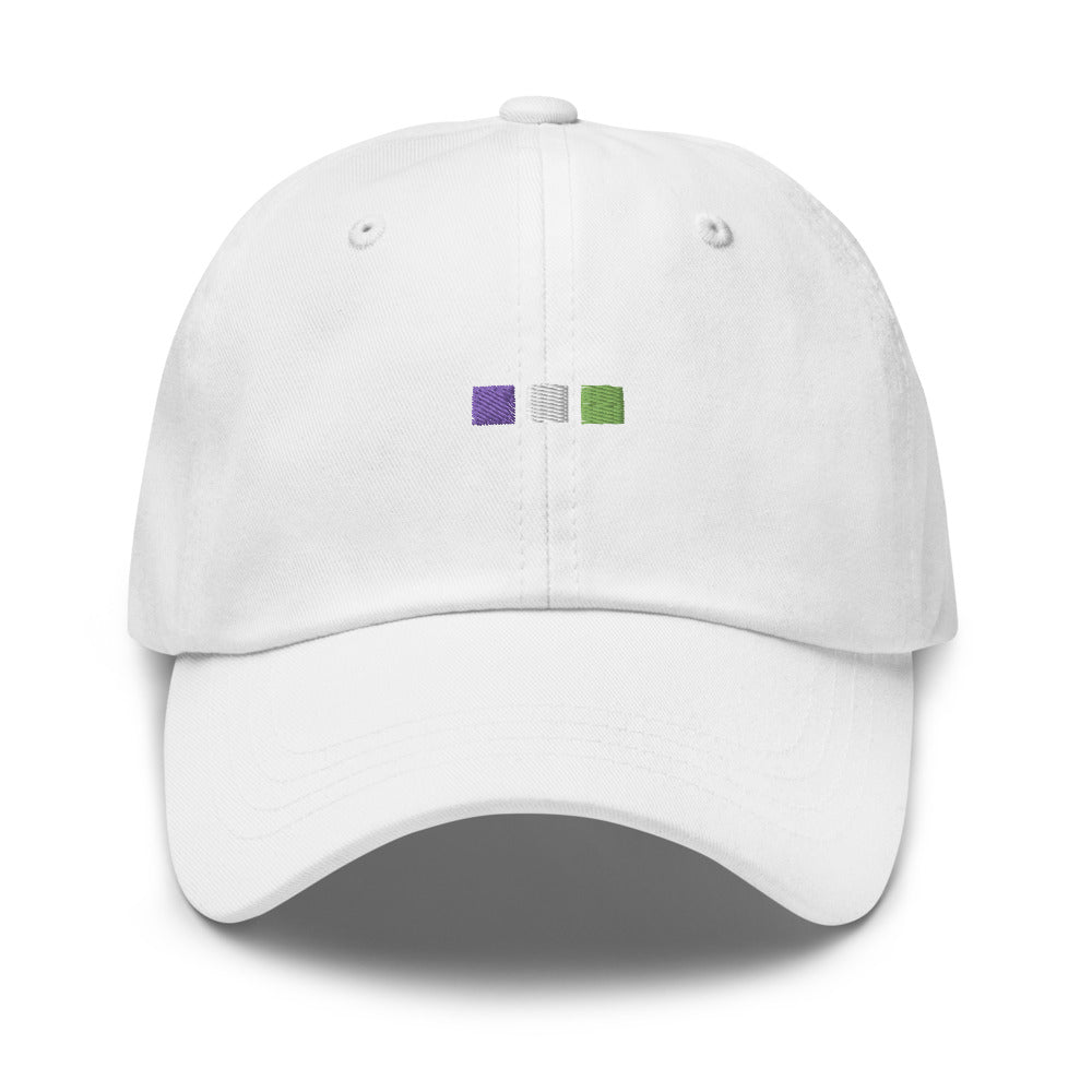 Sombrero de cuadrados de género no binario
