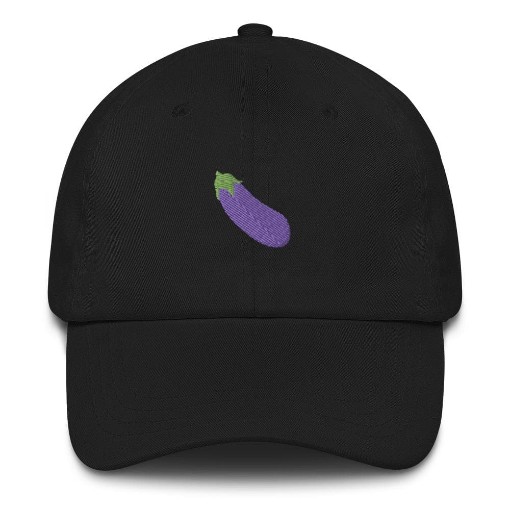 Sombrero de berenjena con forma de emoji