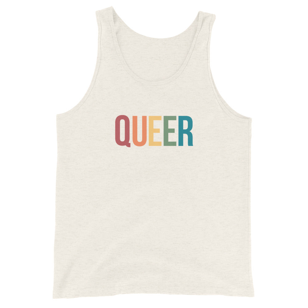 Camiseta sin mangas unisex queer