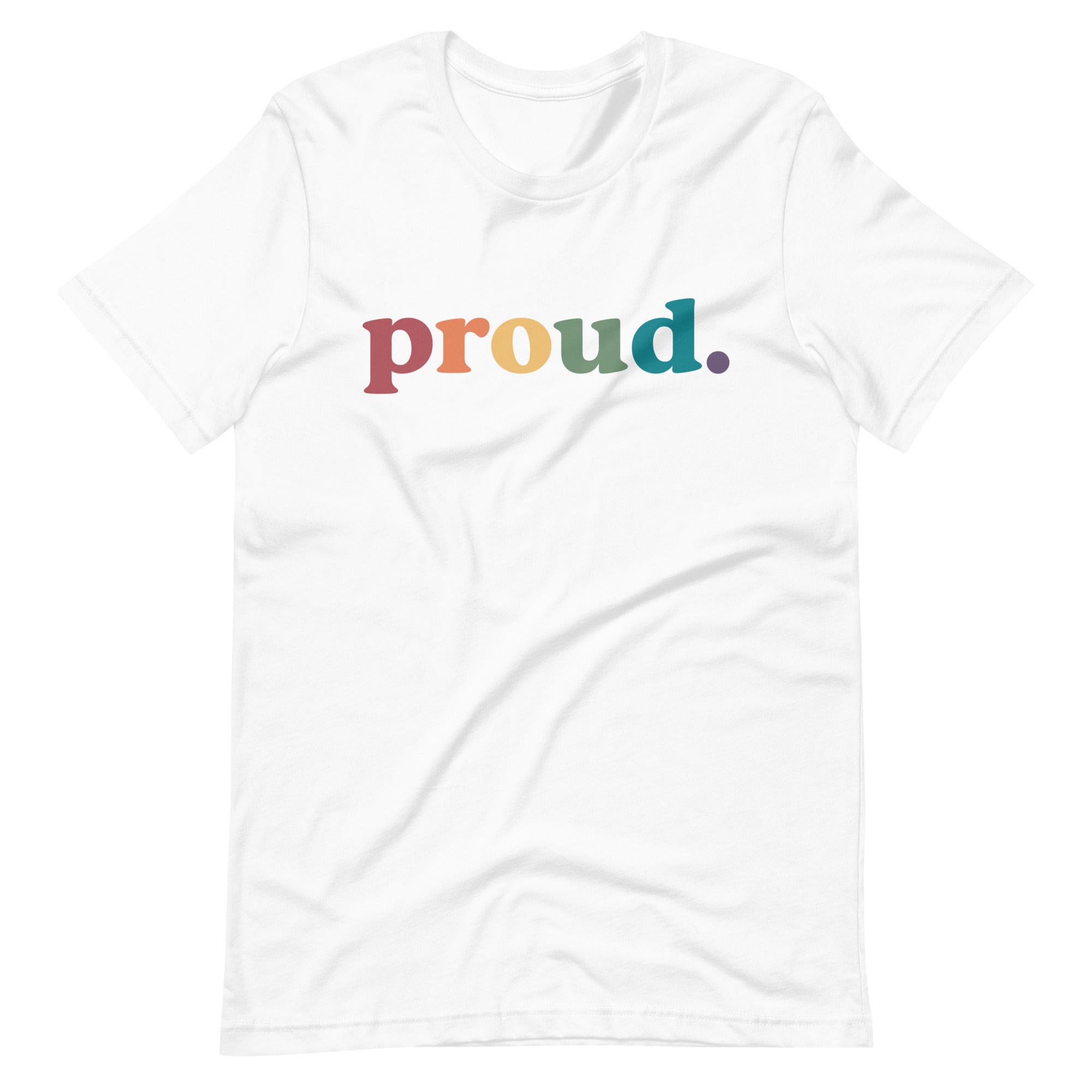 Camiseta unisex orgullosa del arcoíris
