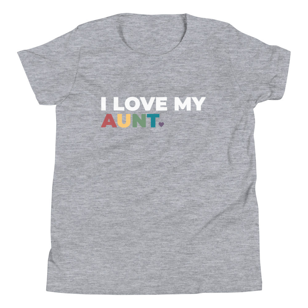 Camiseta juvenil "Amo a mi tía"
