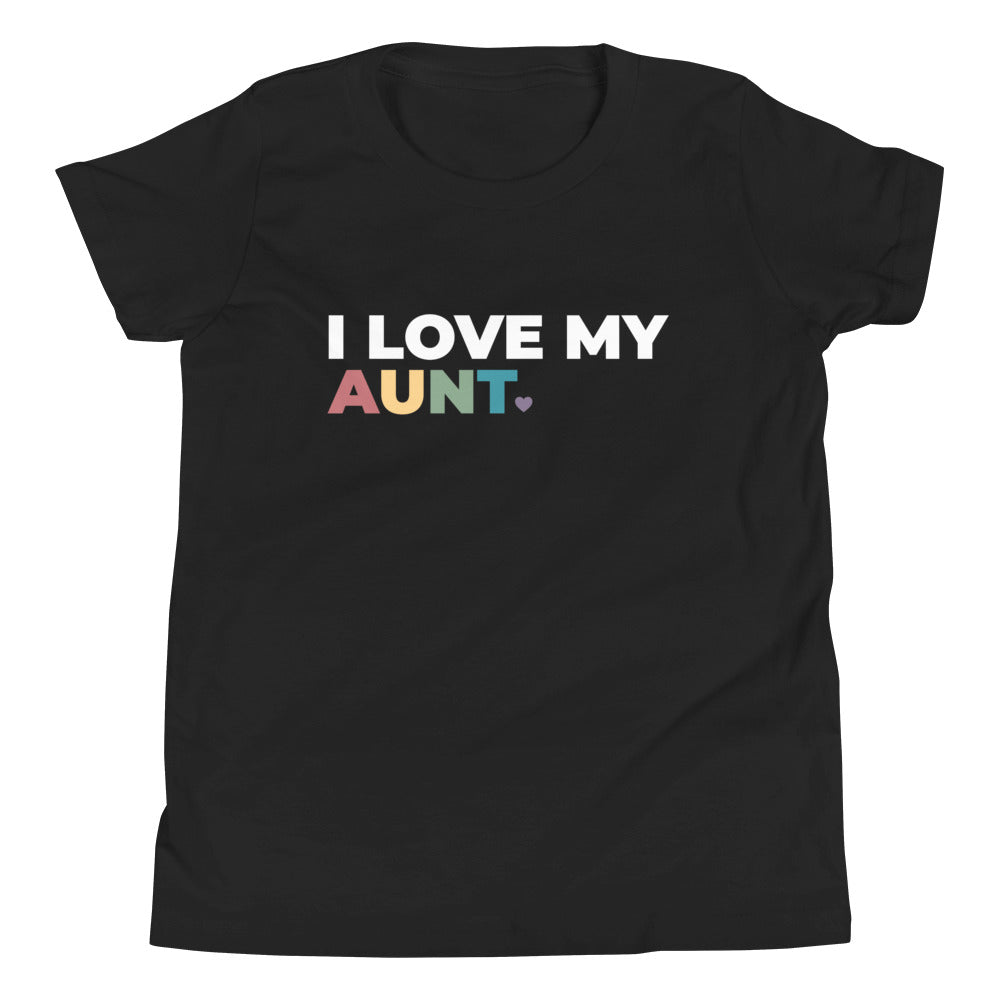 Camiseta juvenil "Amo a mi tía"