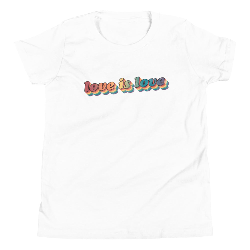 Camiseta juvenil retro "El amor es amor"
