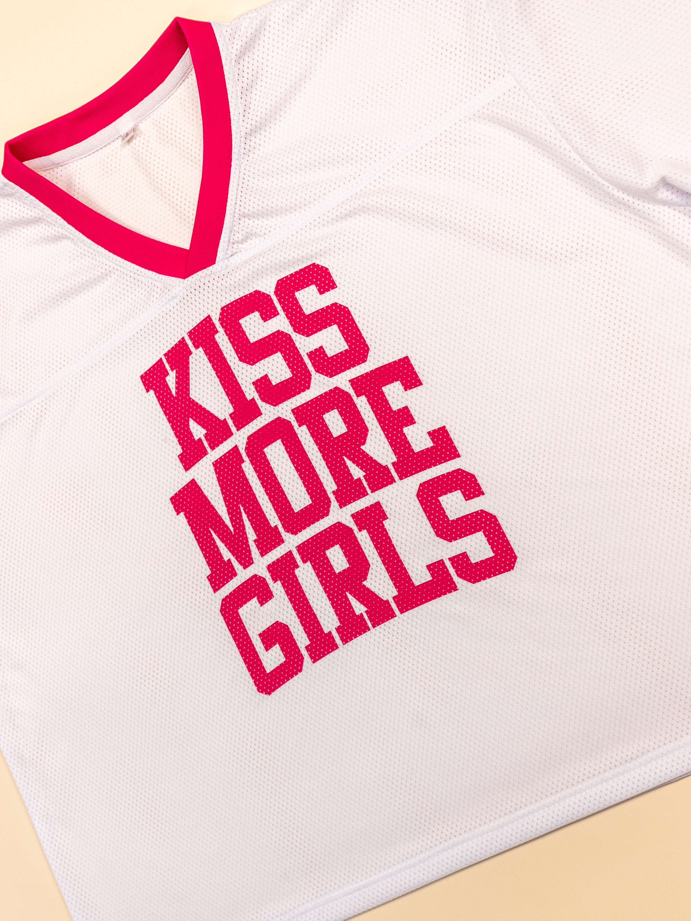 Kiss More Girls Cropped Jersey