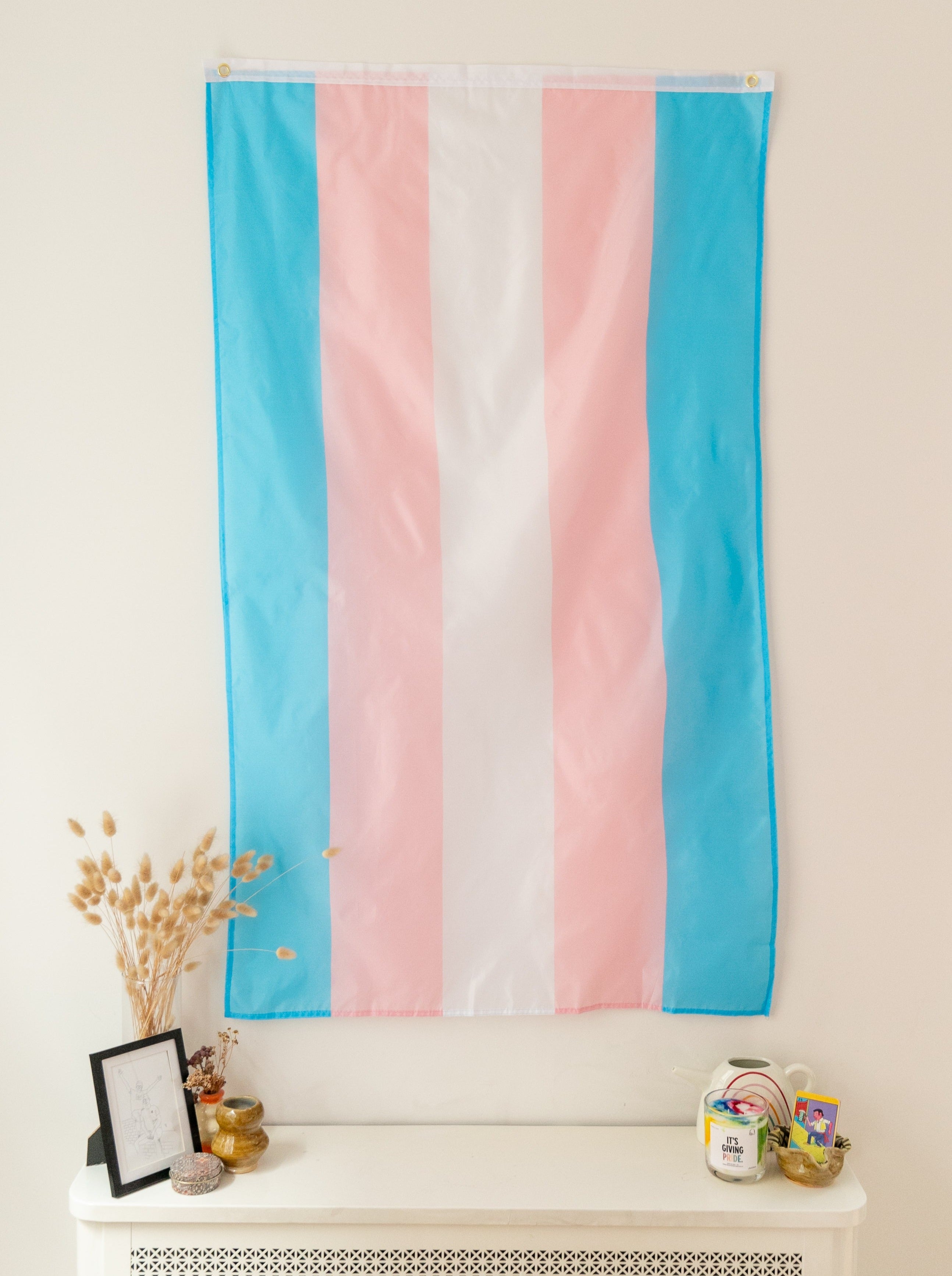 Bandera del orgullo trans (doble cara)