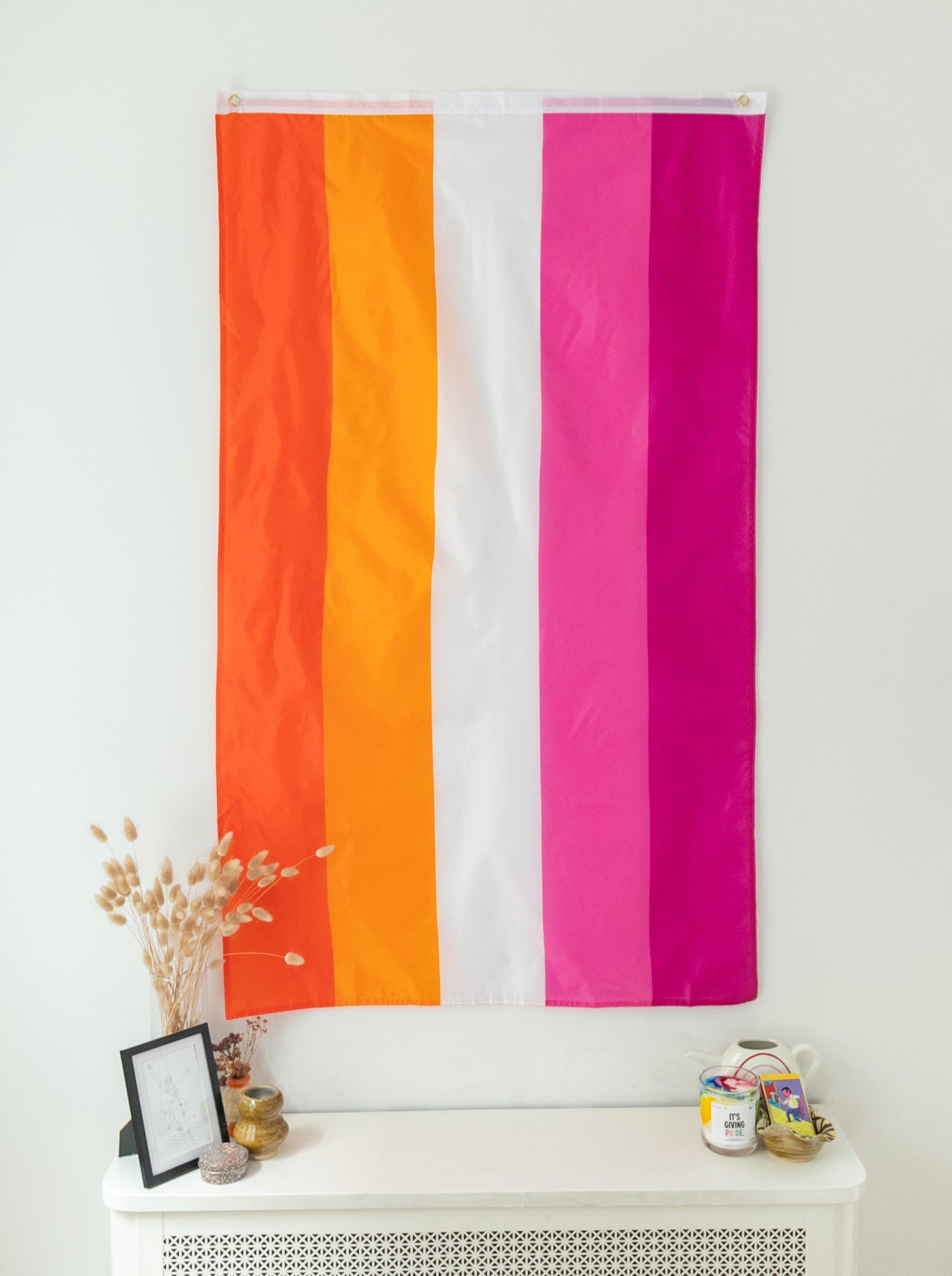 Bandera del orgullo lésbico (doble cara)