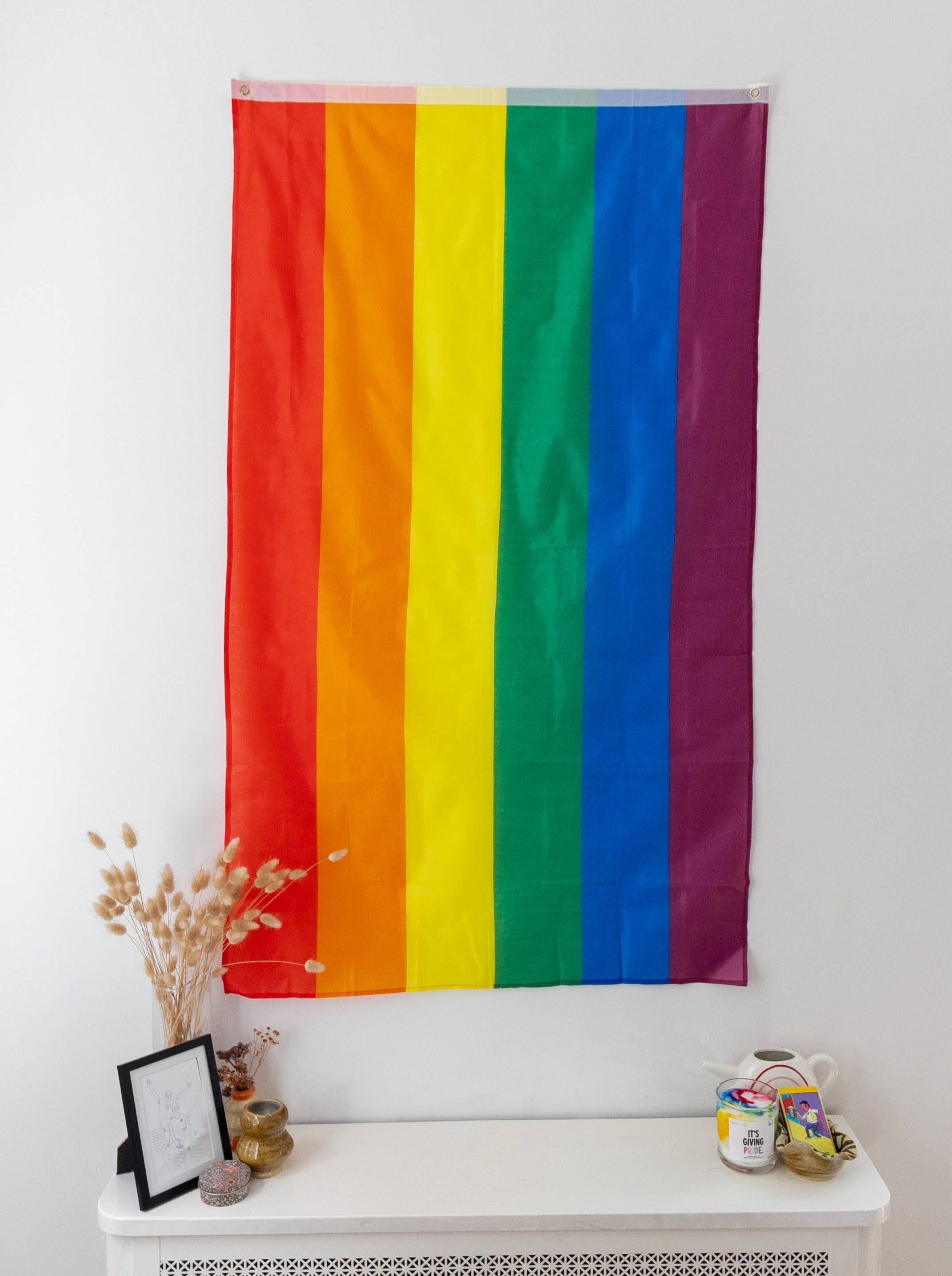 Bandera arcoíris del orgullo (doble cara)
