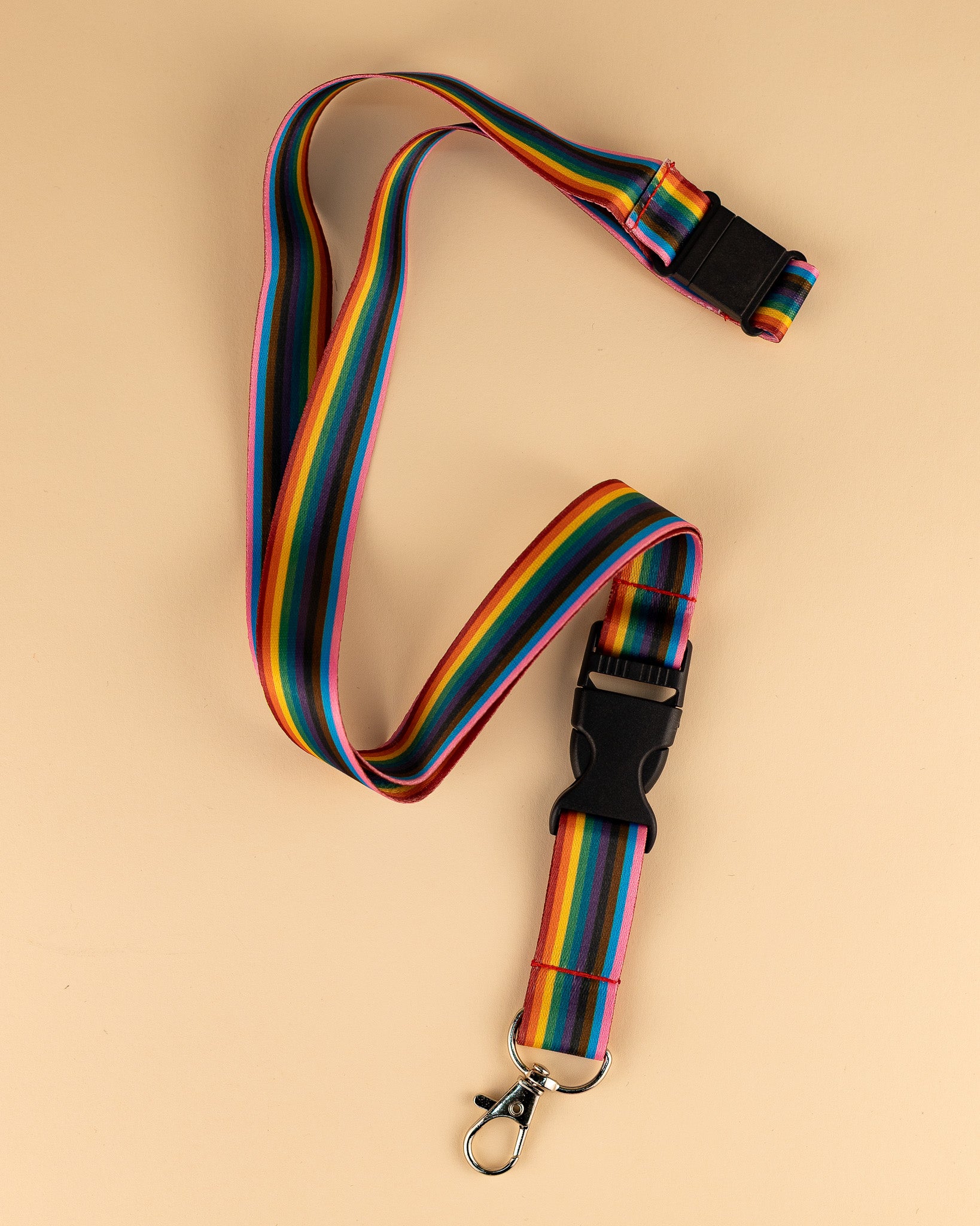 Cordón de rayas arcoíris Progressive Pride