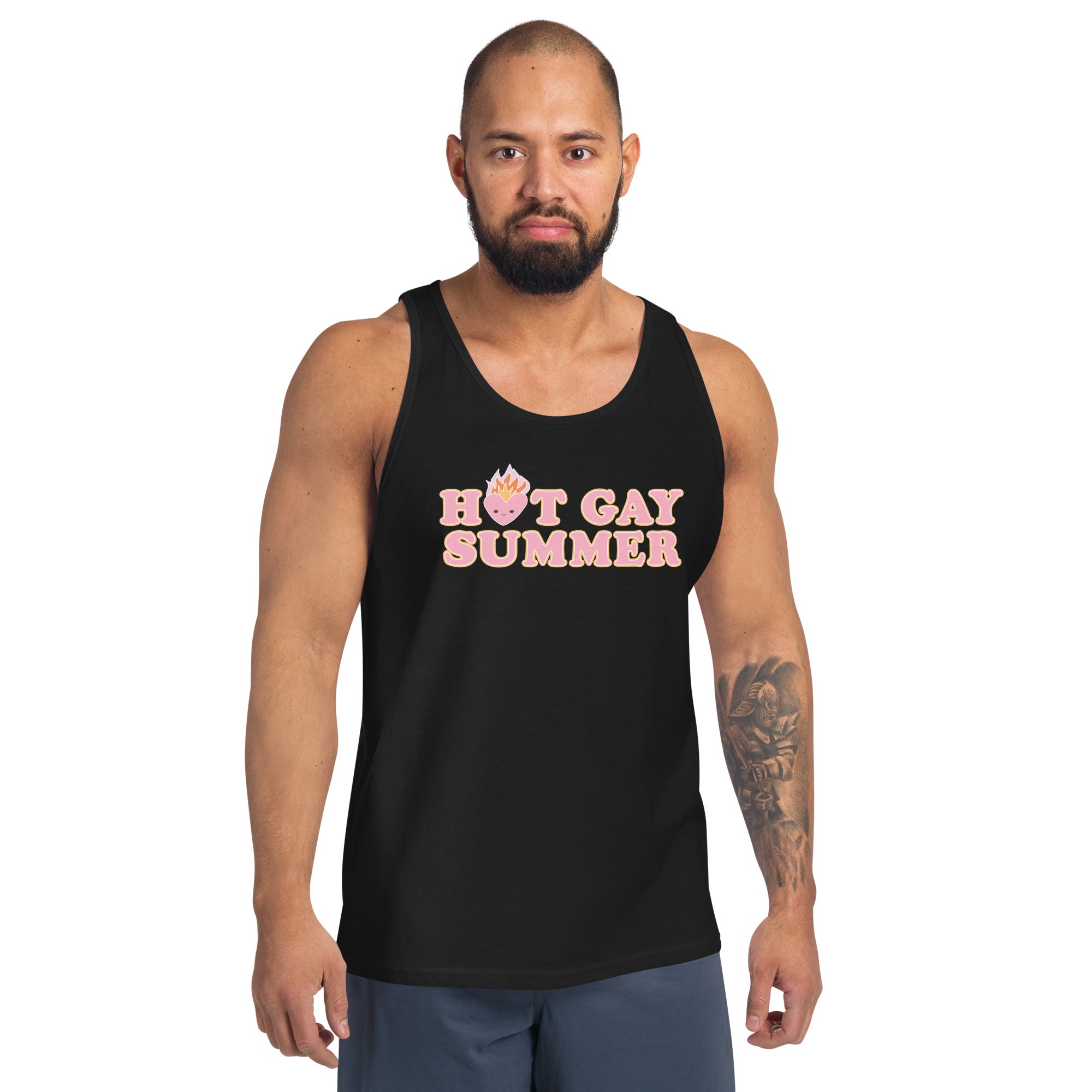 Camiseta sin mangas unisex de verano gay caliente