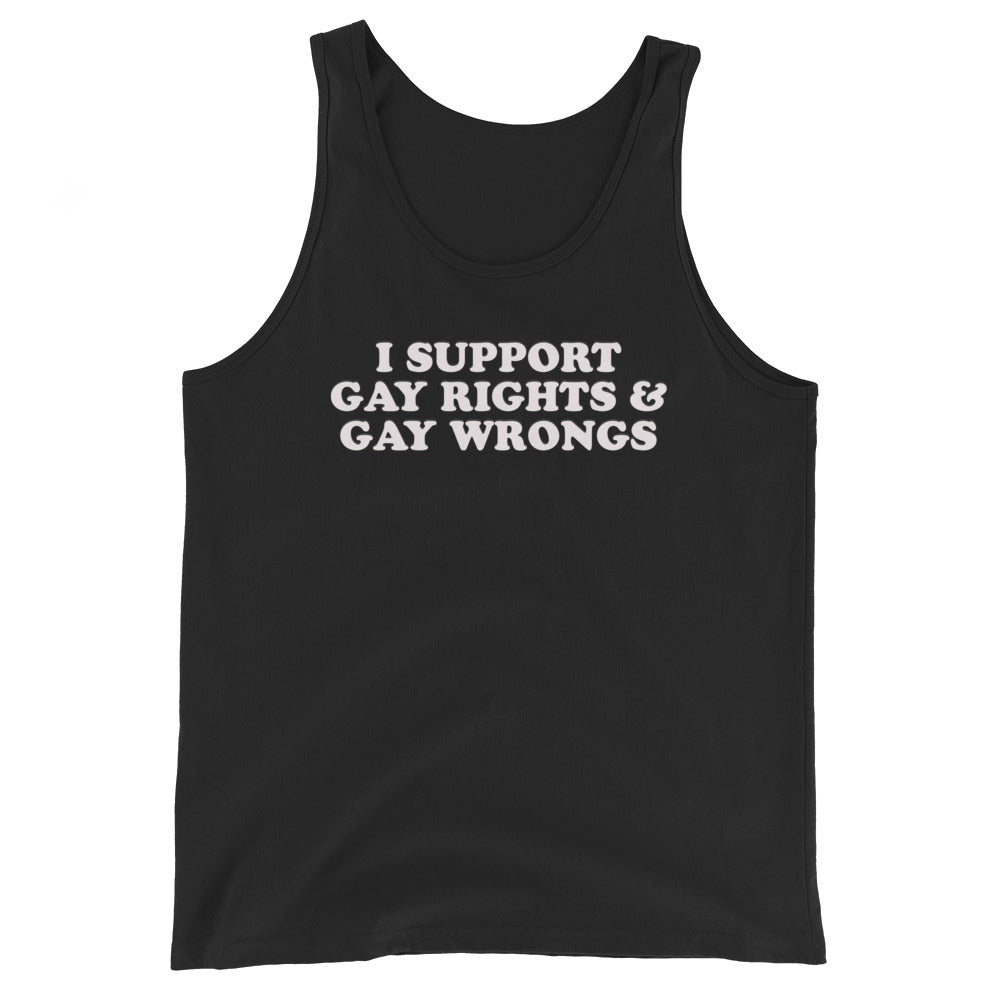 Camiseta sin mangas que apoya los derechos y los males de los homosexuales