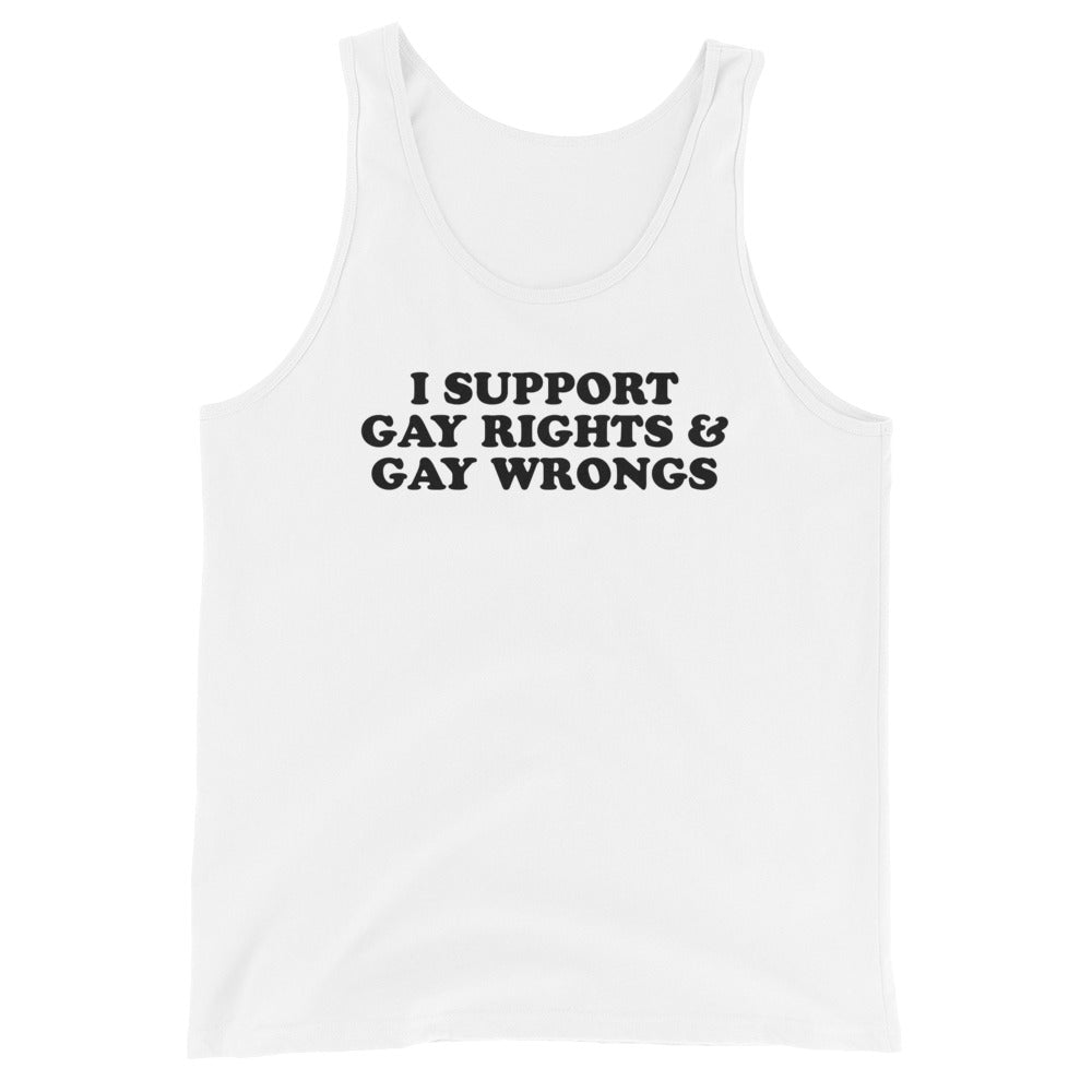 Camiseta sin mangas que apoya los derechos y los males de los homosexuales