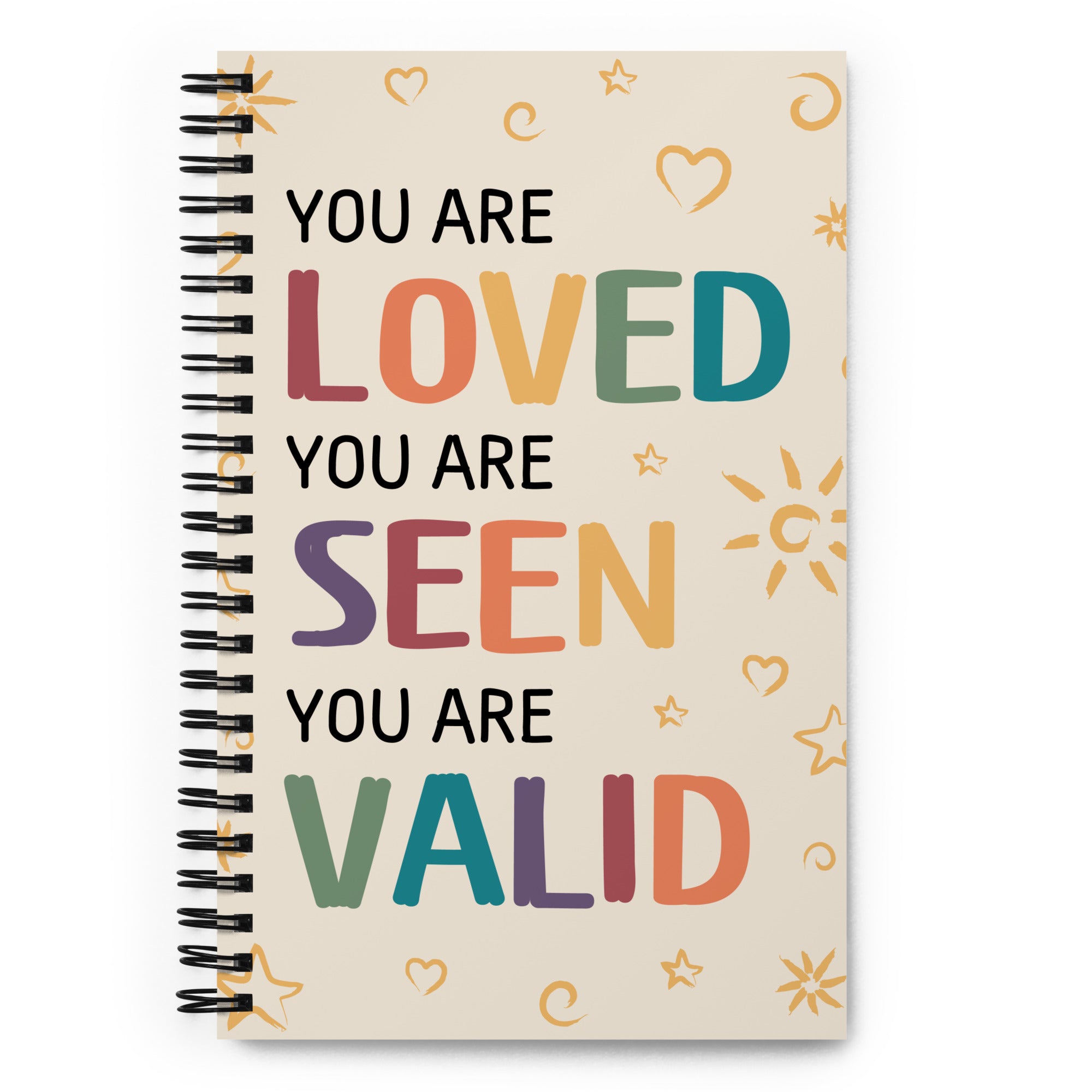 Eres amado, visto y válido Cuaderno espiral