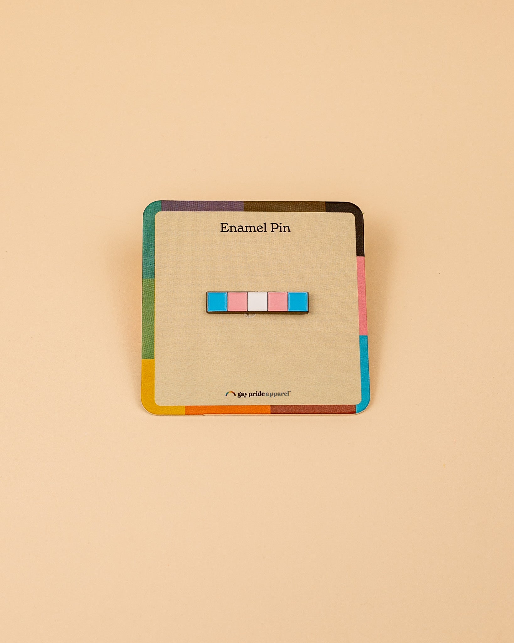 Trans Squares Enamel Pin