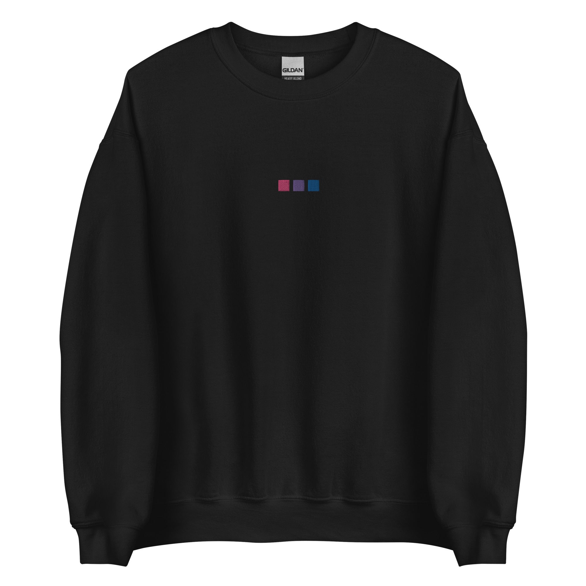 Sudadera unisex bordada con cuadrados bisexuales