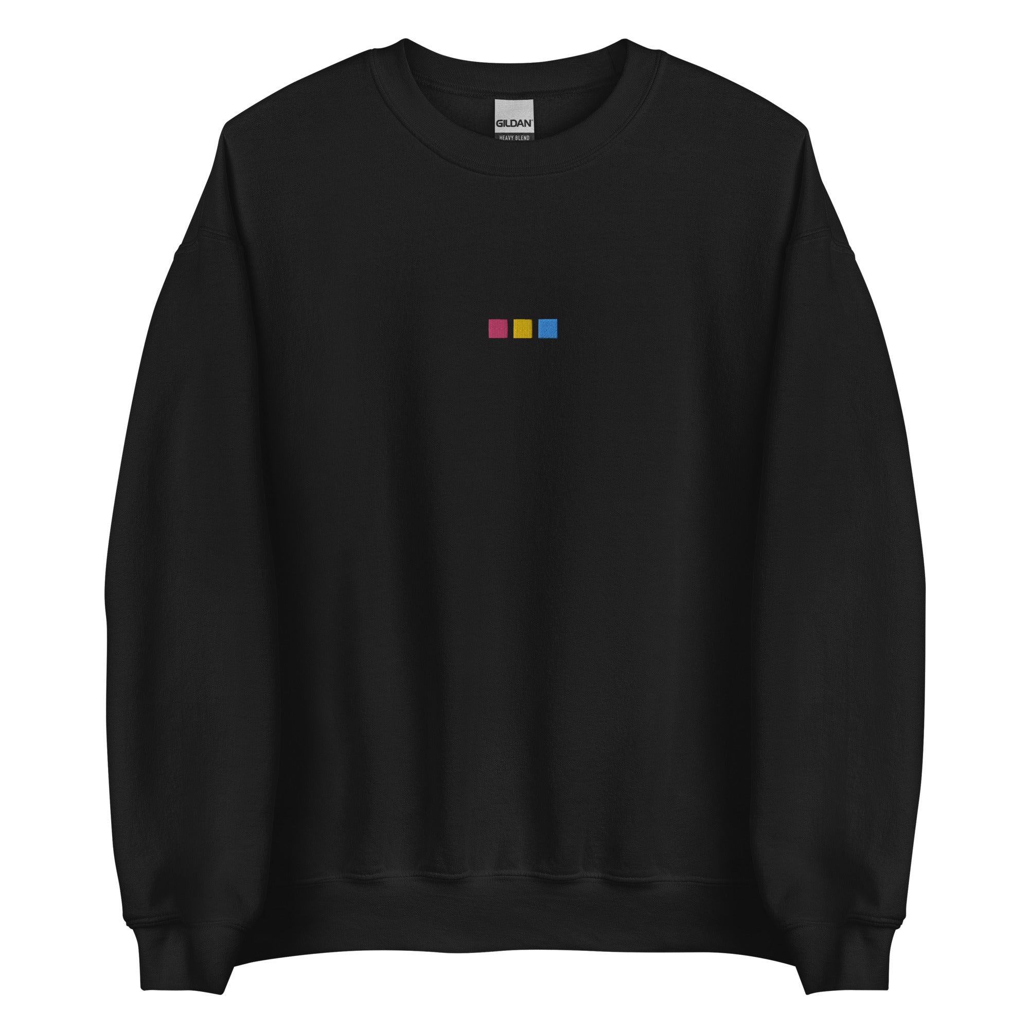 Sudadera unisex con bordado de cuadrados pansexuales