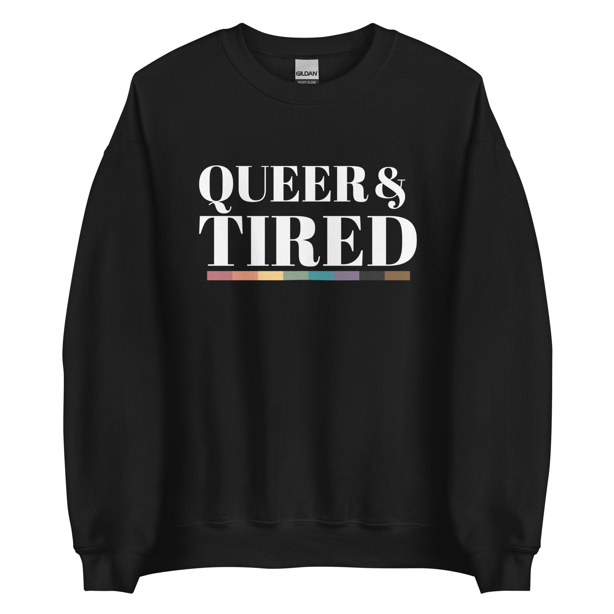 Sudadera unisex Queer &amp; Tired