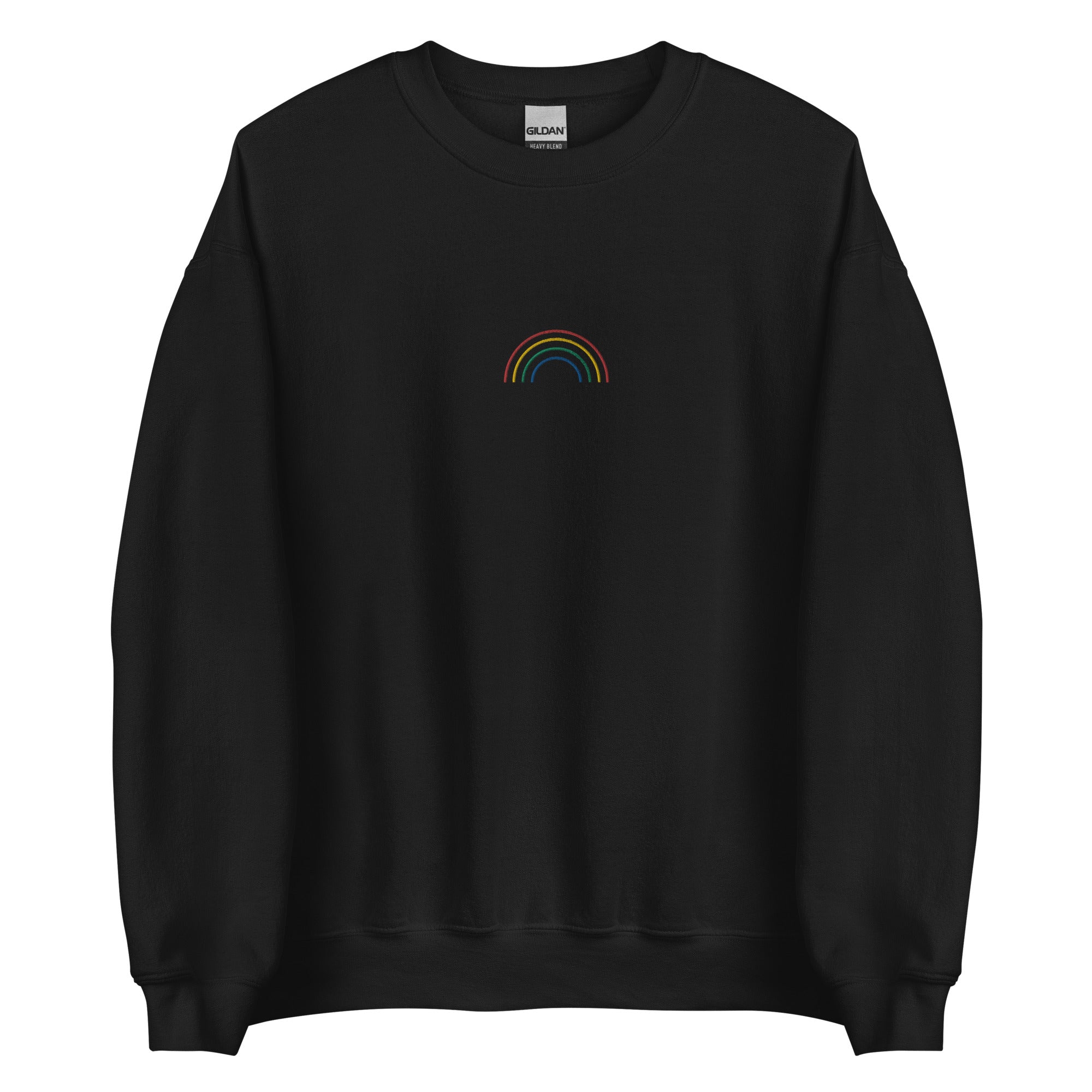 Sudadera unisex bordada con arcoíris