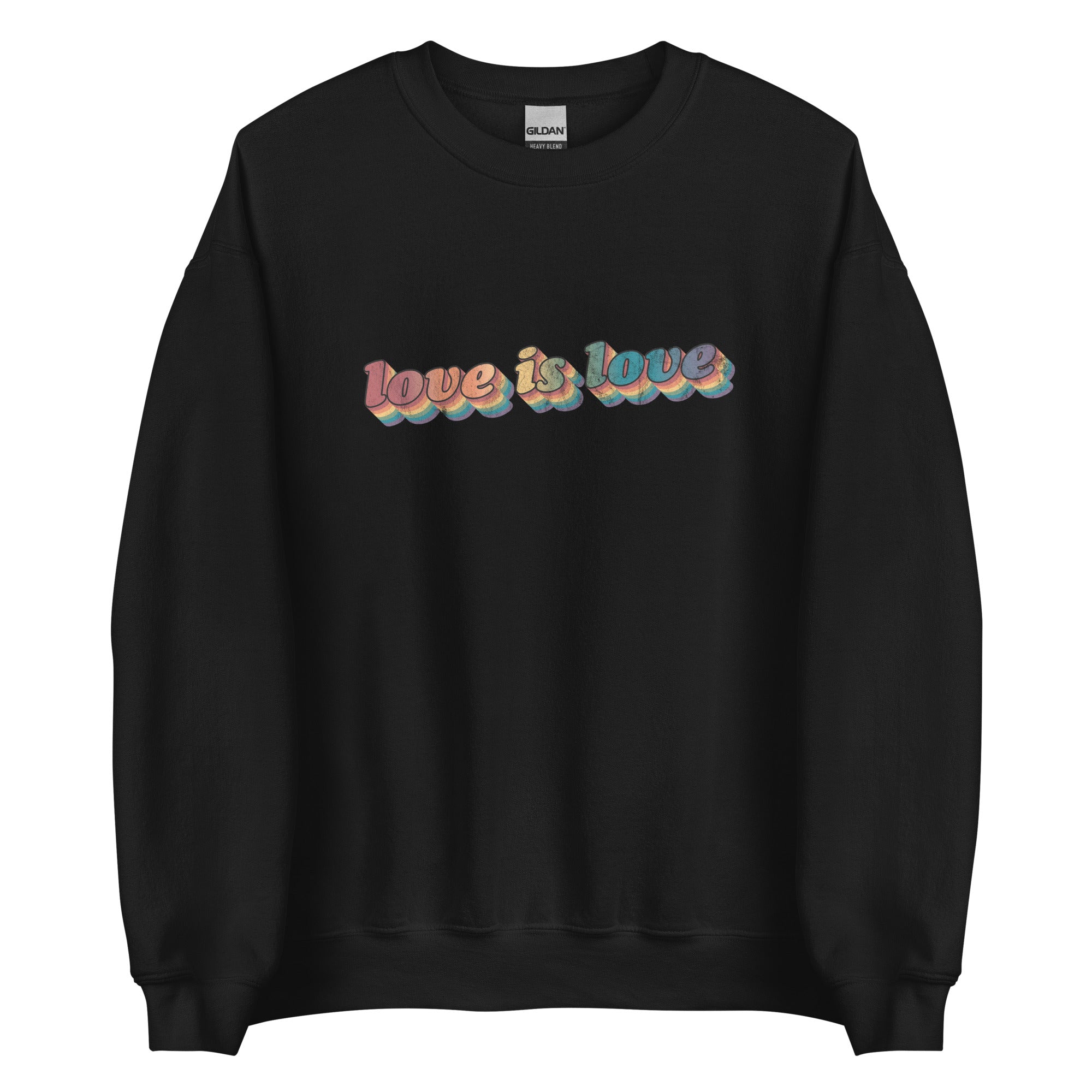 Sudadera unisex retro Love is Love
