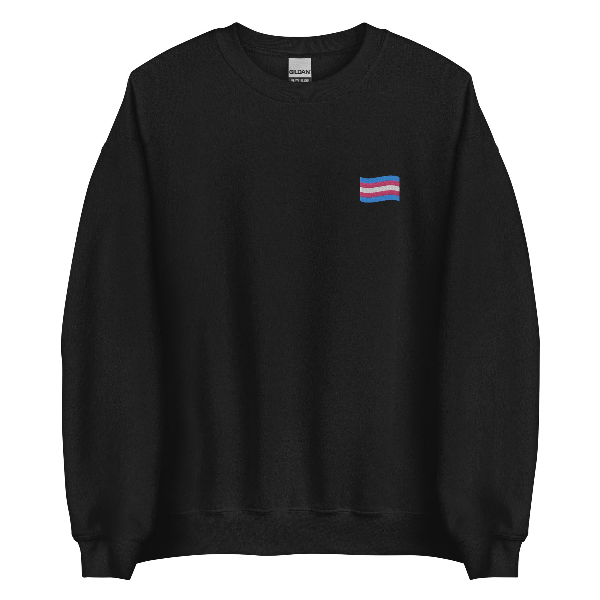 Sudadera unisex con bandera trans bordada