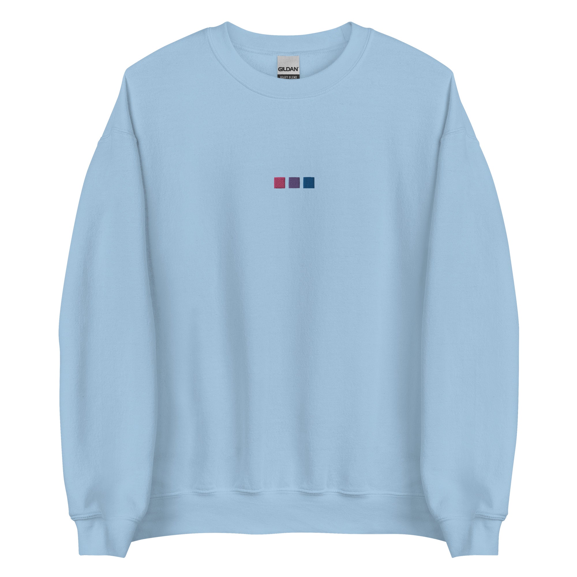 Sudadera unisex bordada con cuadrados bisexuales