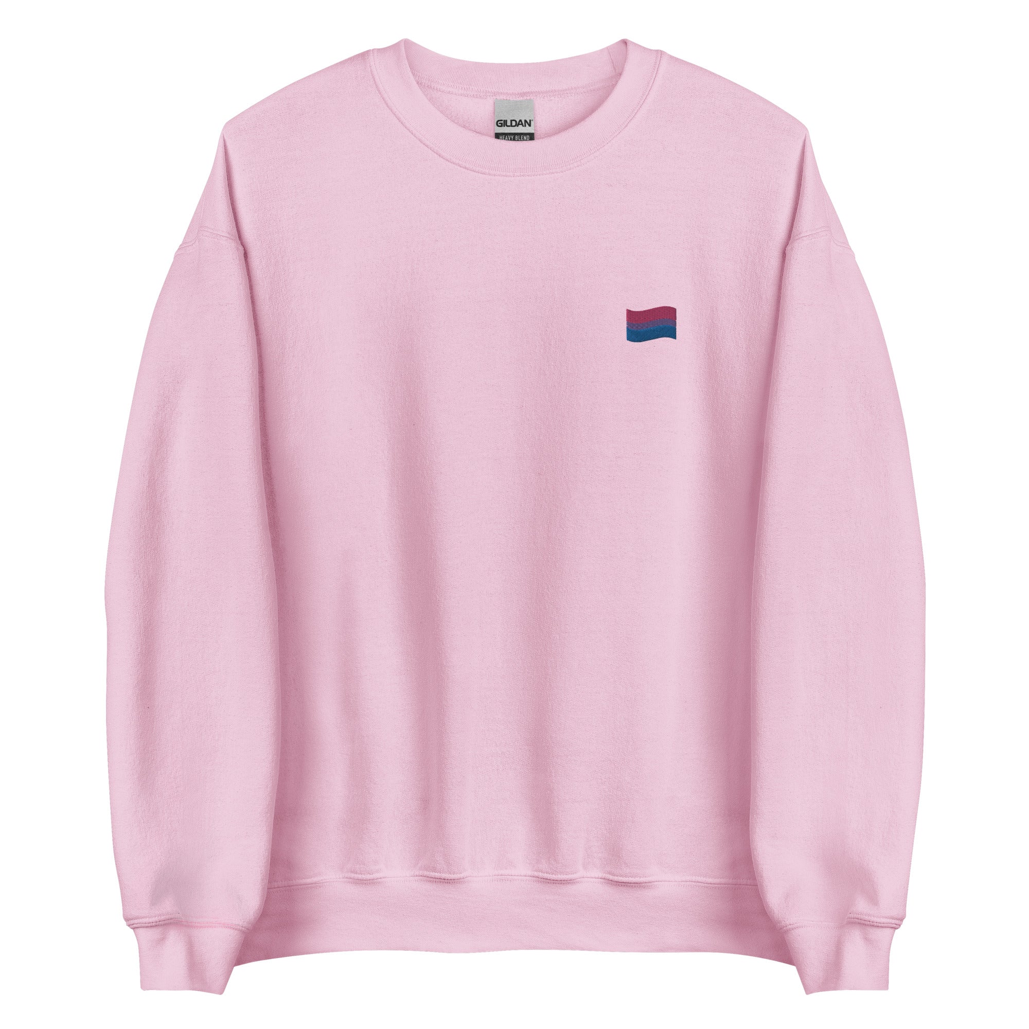 Sudadera unisex con bandera bisexual bordada